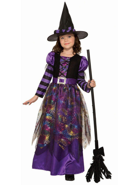 Kid's Spider Sparkle Witch Costume