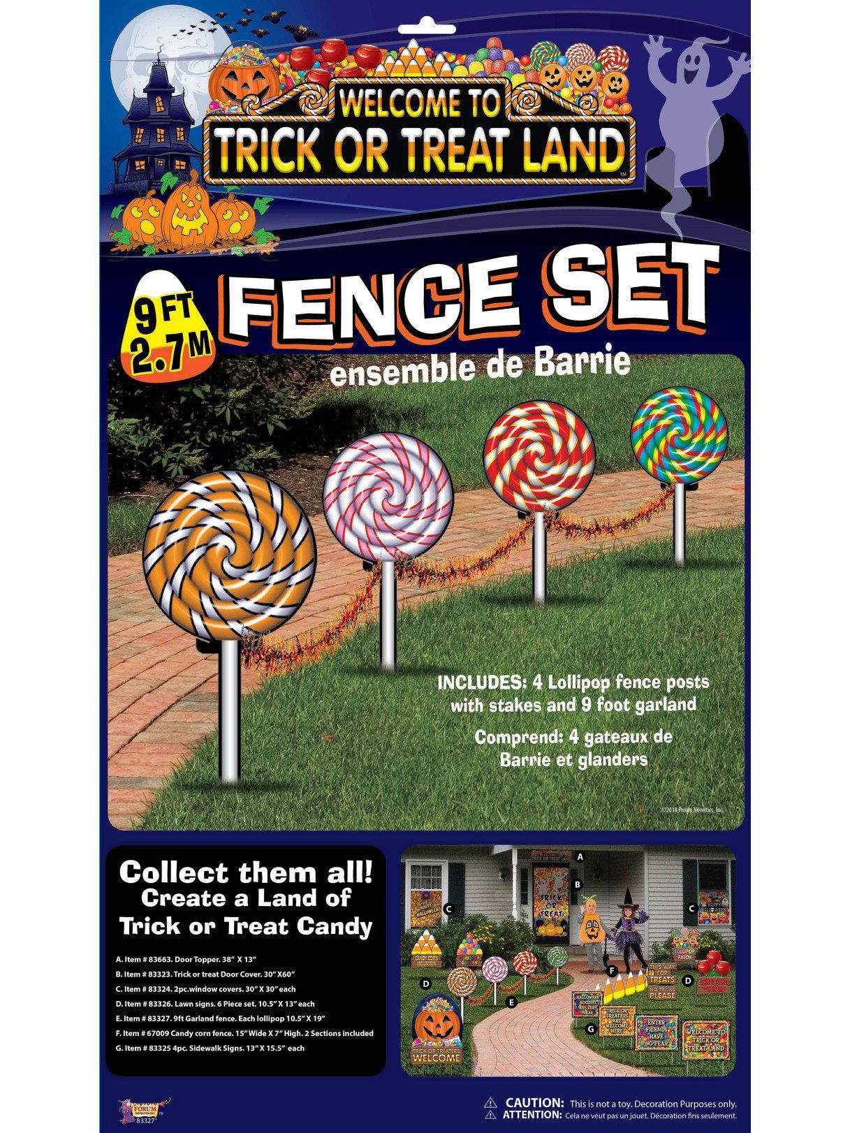 Trick Or Treat Land Fence Set - costumes.com