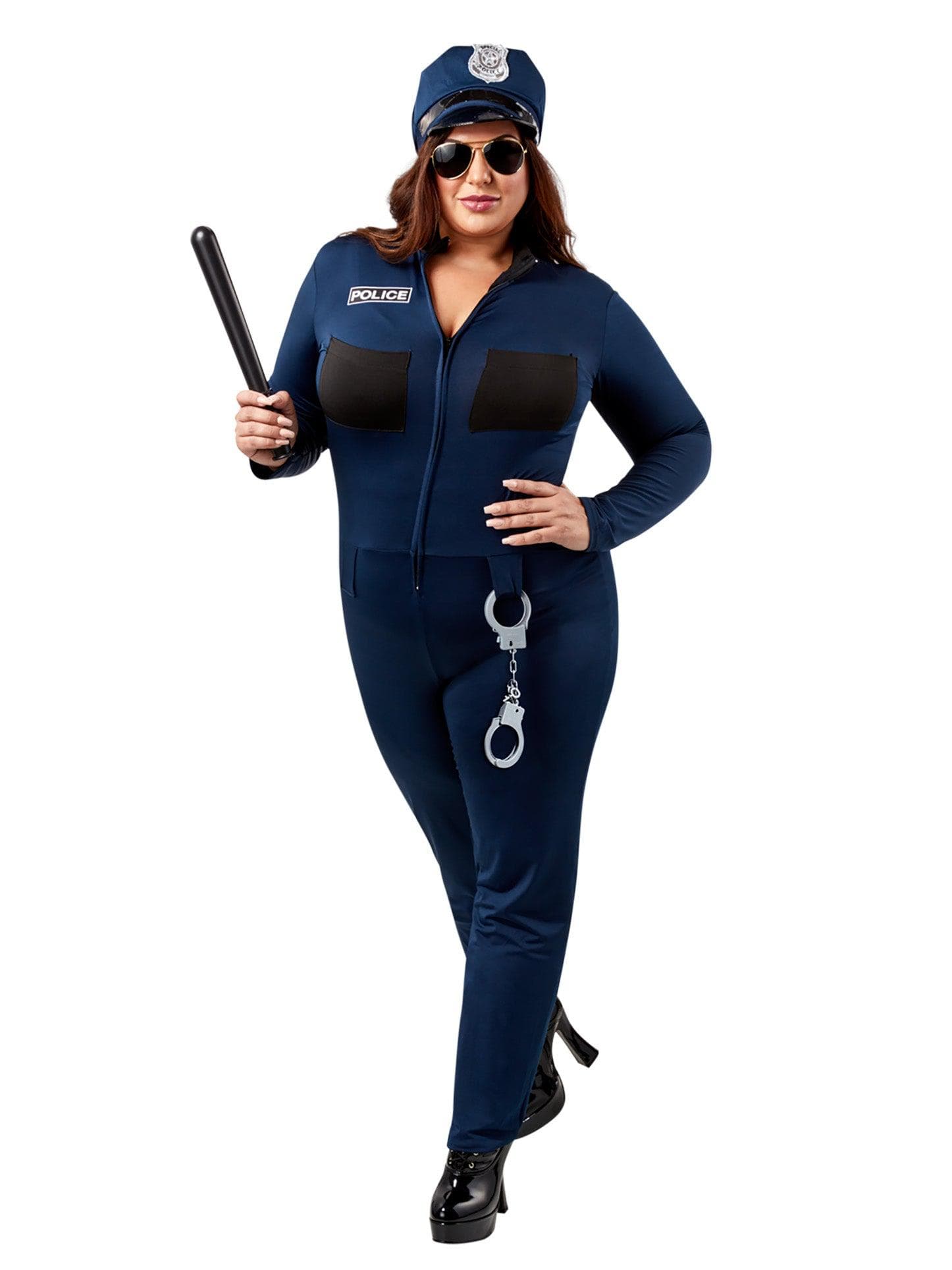 Adult Sexy Cop Plus Costume - costumes.com