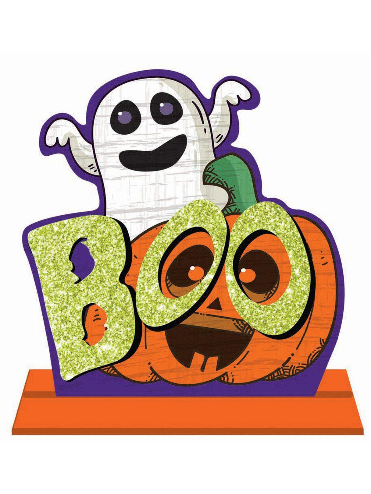 Stand Up Glitter Pumpkin Centerpiece - costumes.com