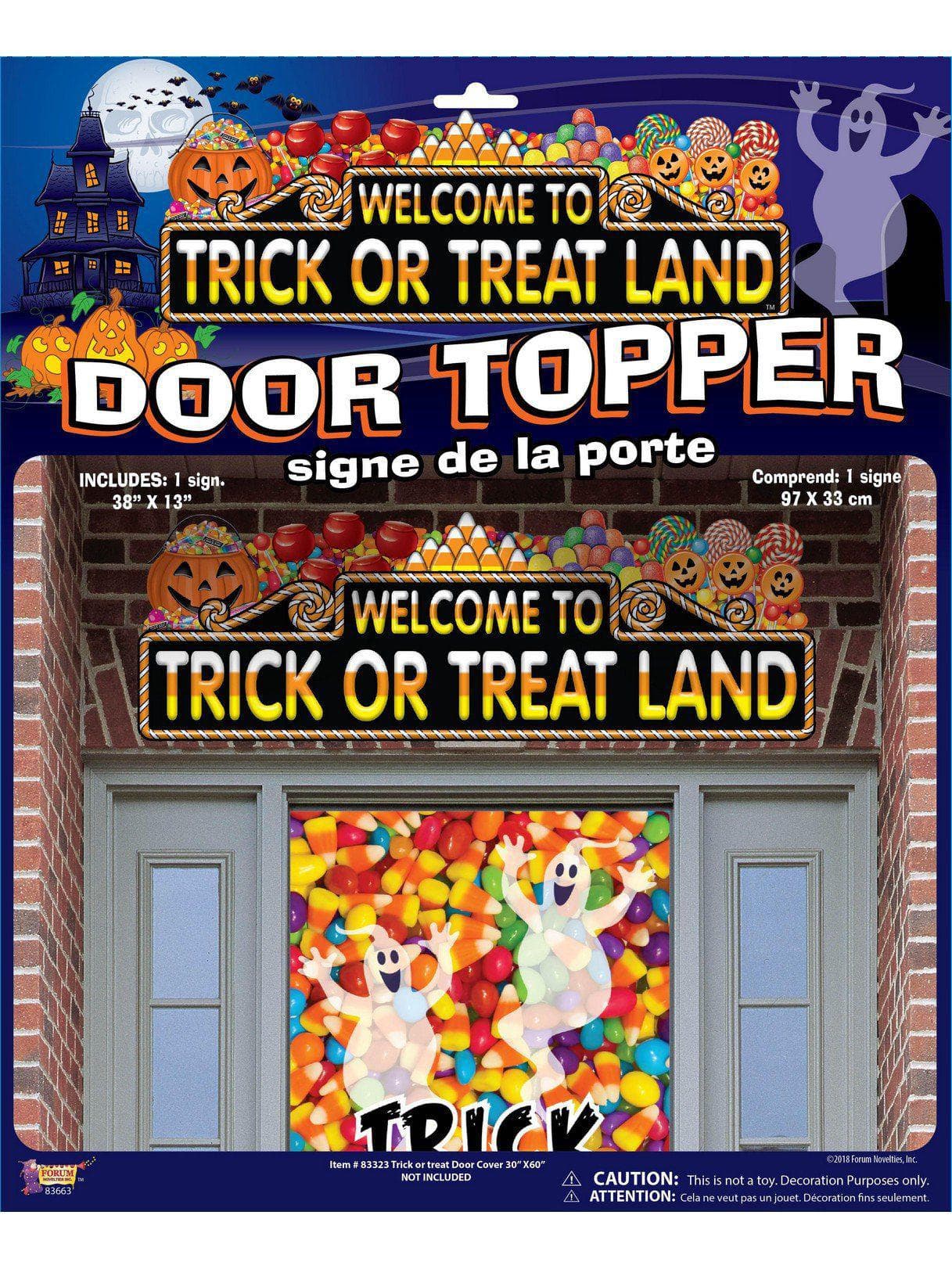 3 Foot Trick or Treat Land Door Topper Decoration - costumes.com