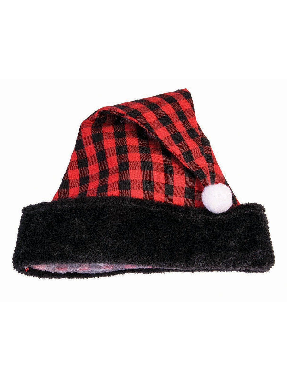 Plaid Santa Hat - costumes.com