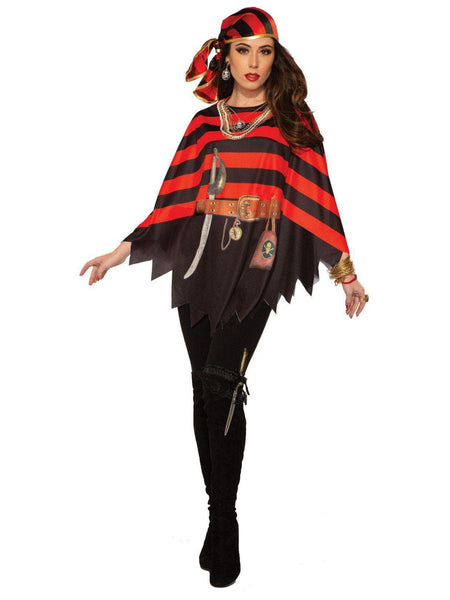 Adult Pirate Poncho Costume