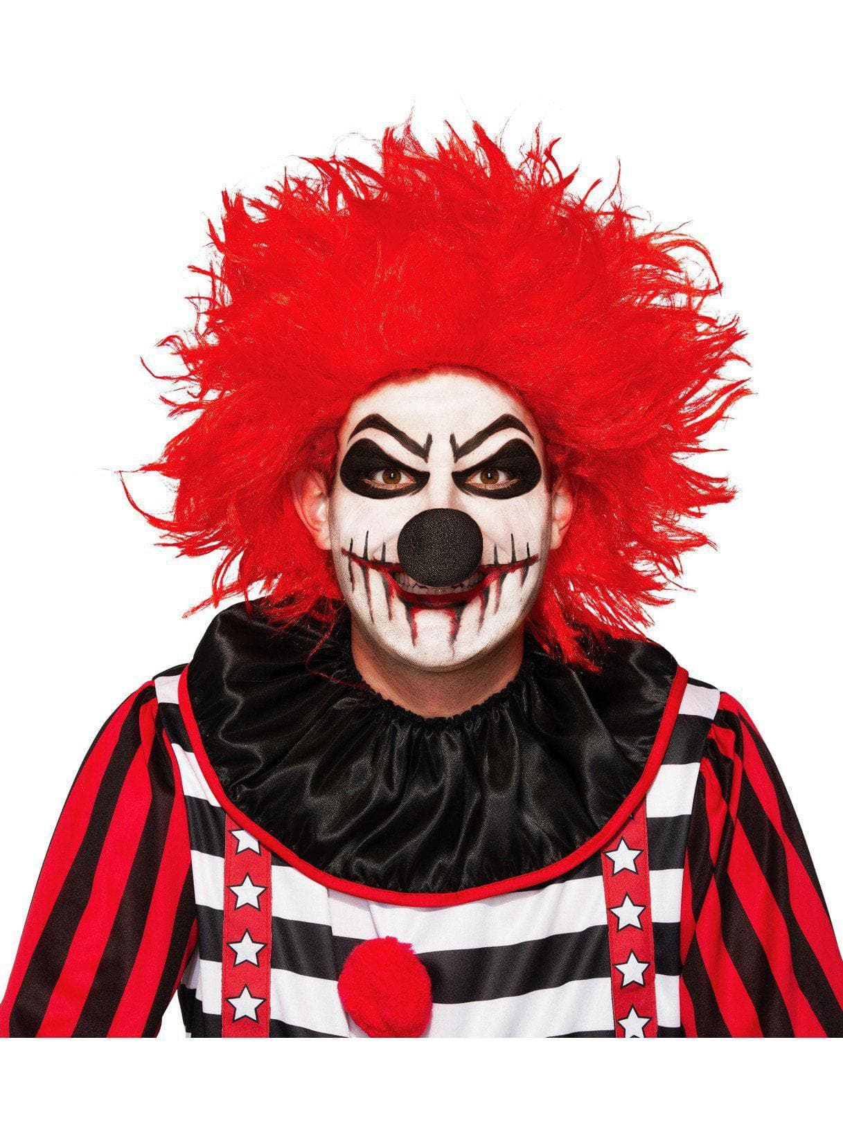 Adult Red Creepy Clown Wig - costumes.com