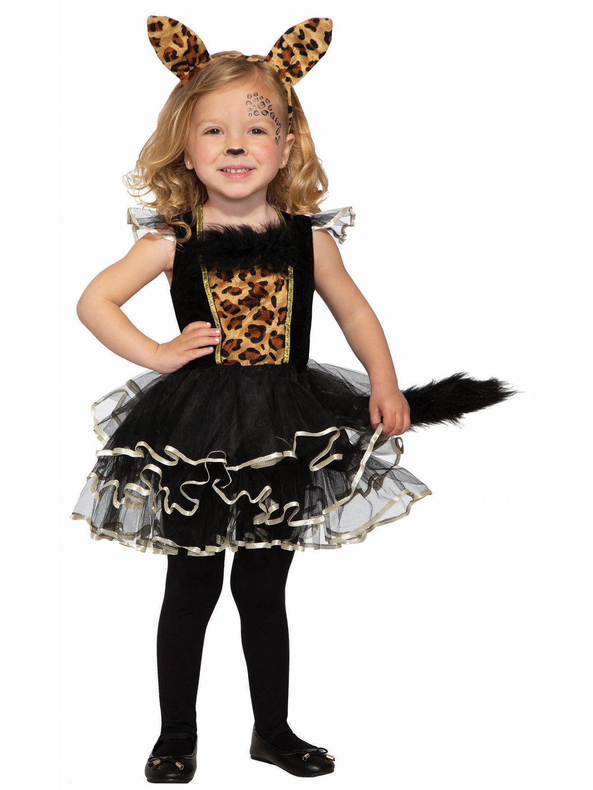 Girls' Leopard Kitty Costume - costumes.com
