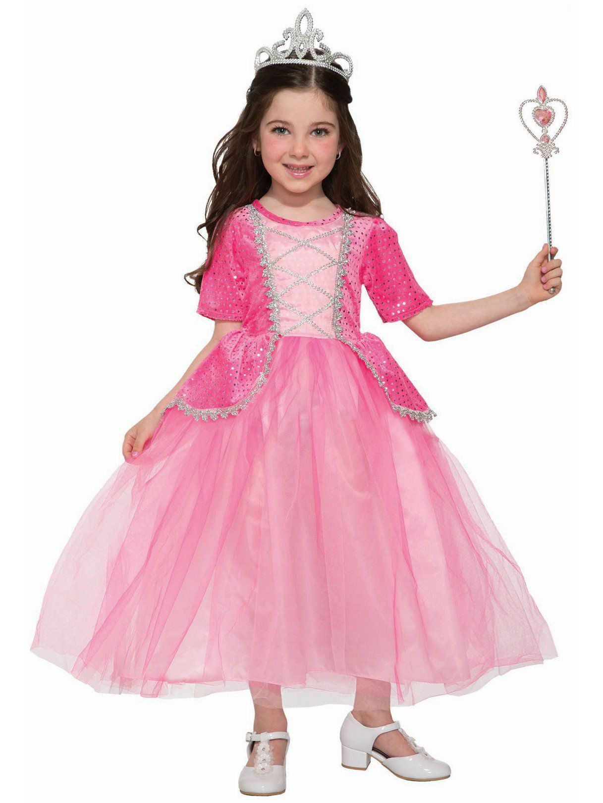 Kid's Princess Silver Rose Costume - costumes.com