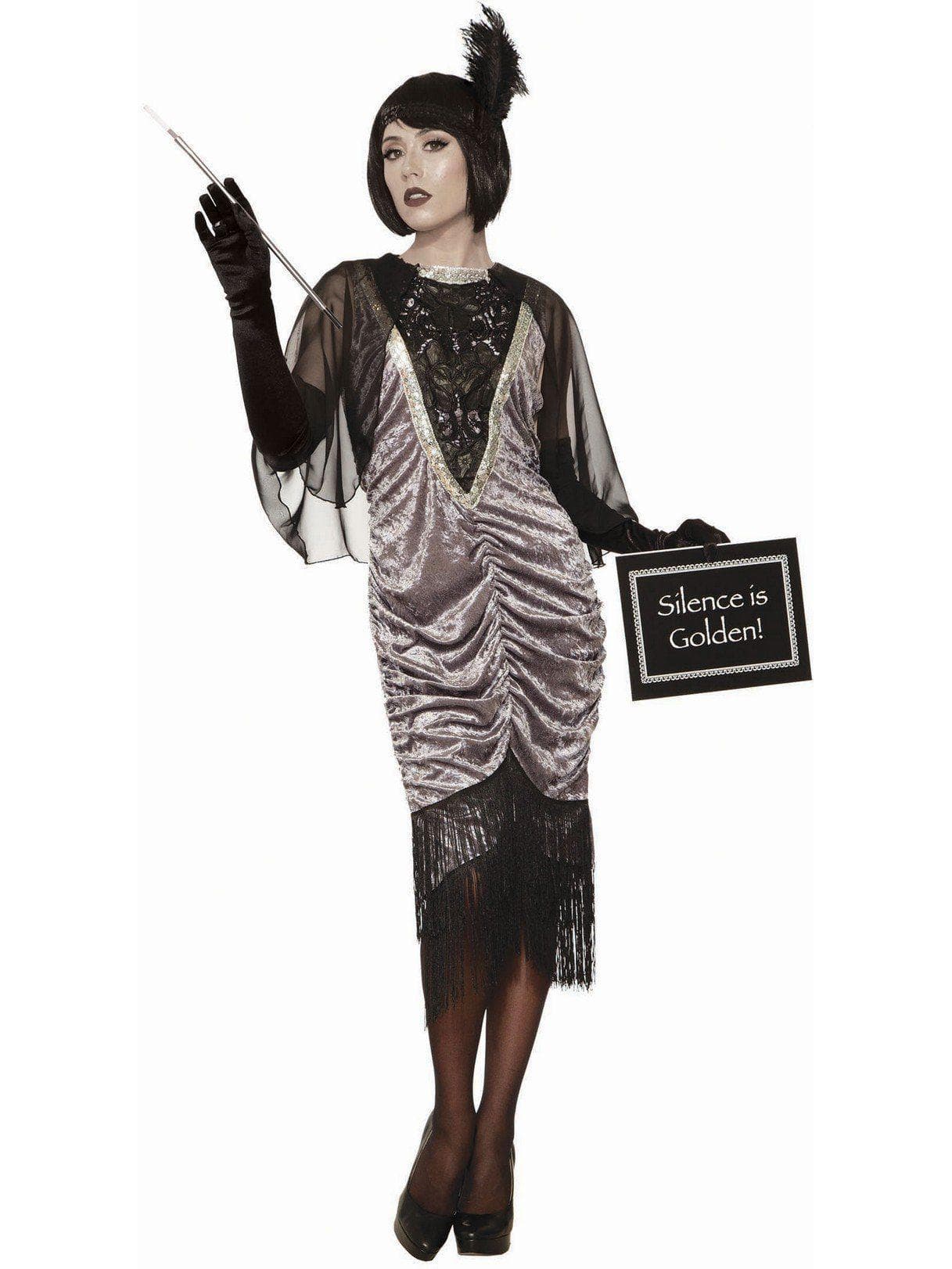 Adult Silent Movie Flapper Costume - costumes.com