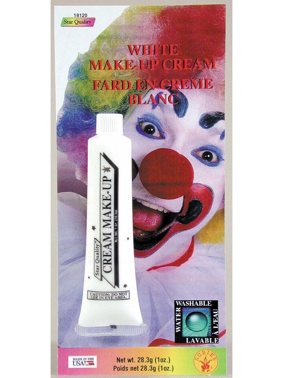 White Cream Face Paint Makeup - costumes.com