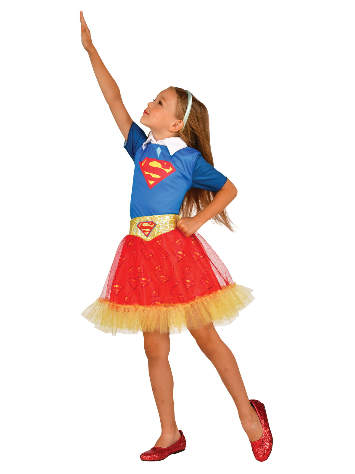 Girls' DC Superhero Girls Supergirl Skirt - costumes.com