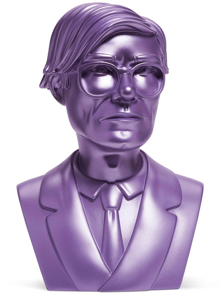 Kidrobot - Andy Warhol 12 The Bust Vinyl Art Sculpture - Con Exclusive Lavender Edition