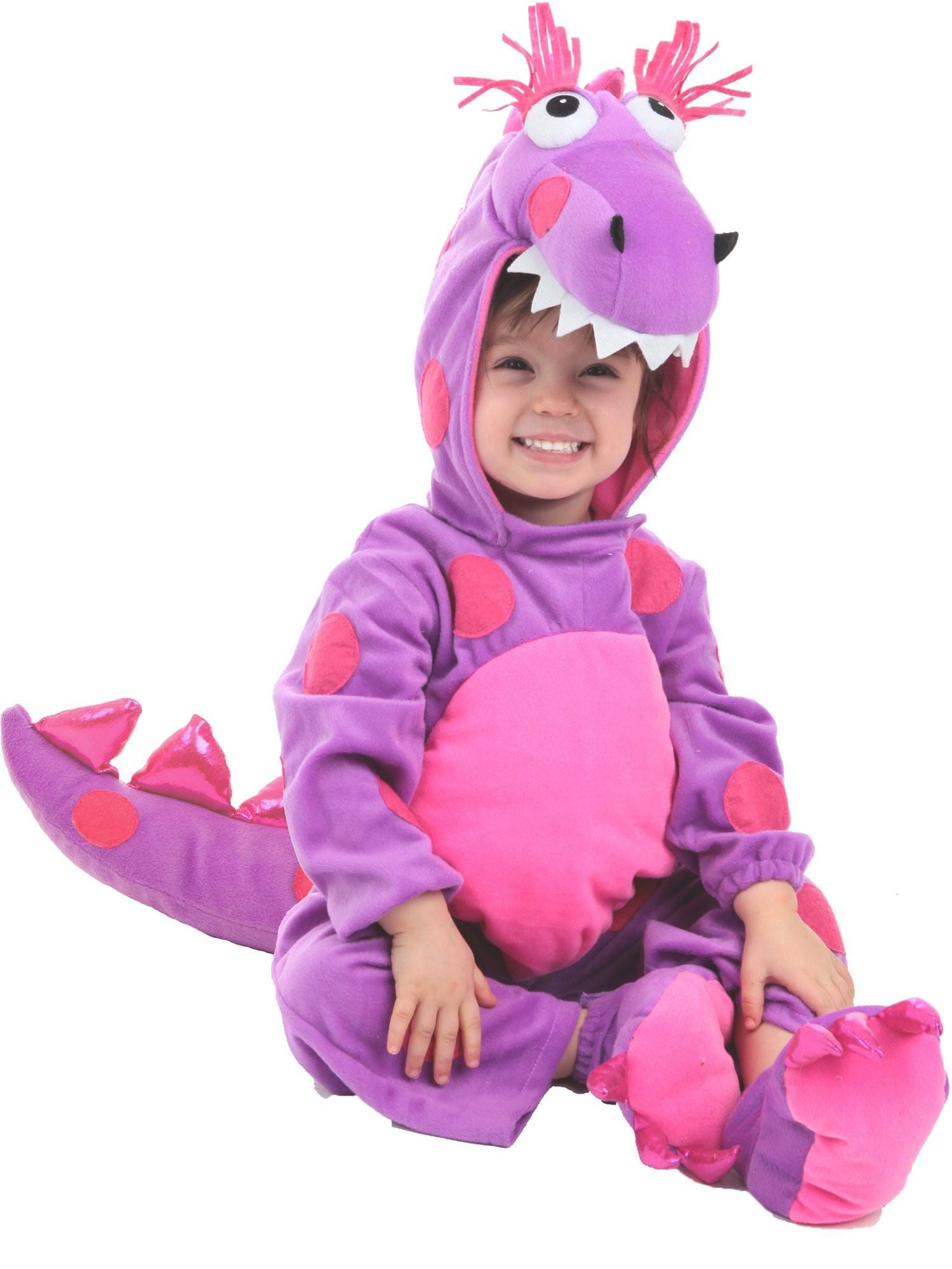 Pink and Purple Teagan the Dragon Costume for Babies and Toddlers - costumes.com
