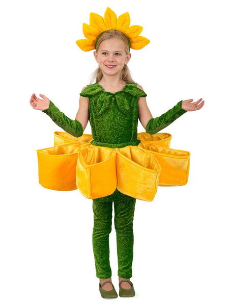 Kid's Sunflower Petal Pocket Costume