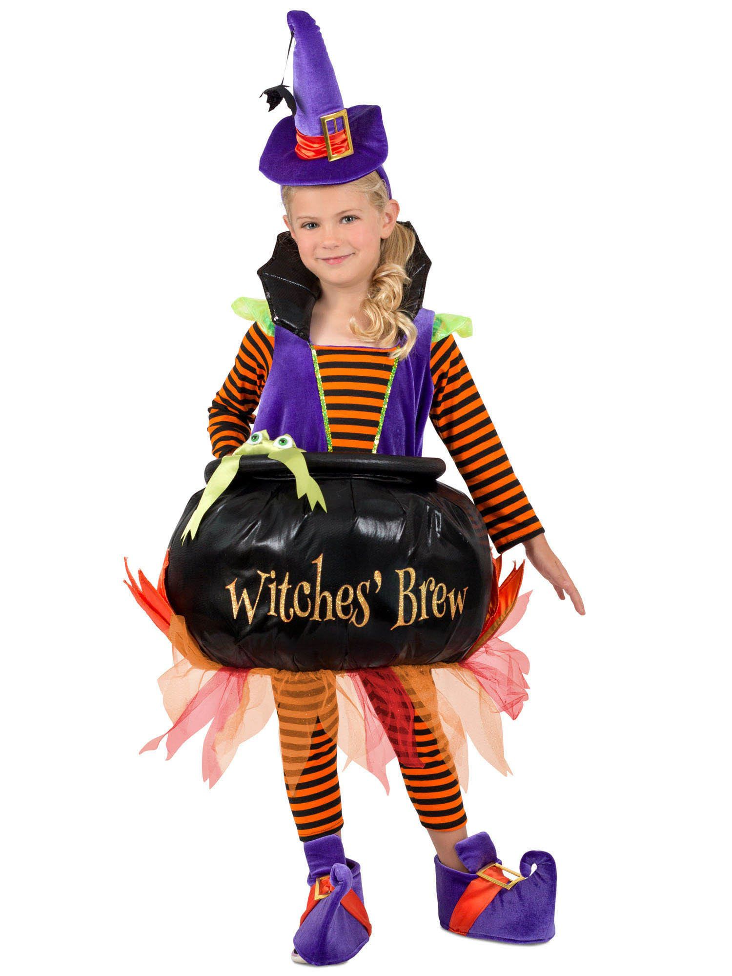 Kid's Cauldron Witch Costume - costumes.com