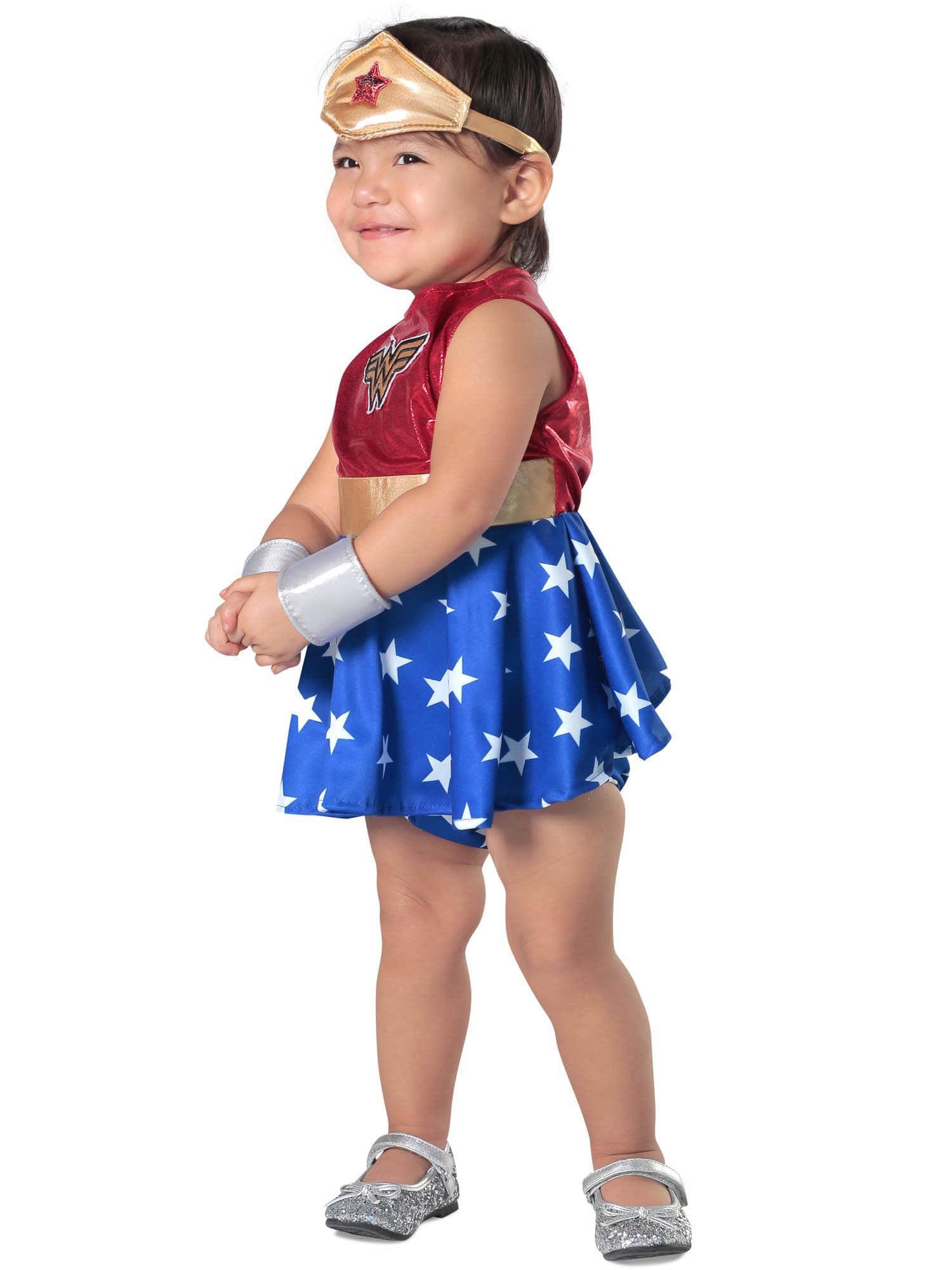 Baby/Toddler Justice League Wonder Woman Dress Costume - costumes.com