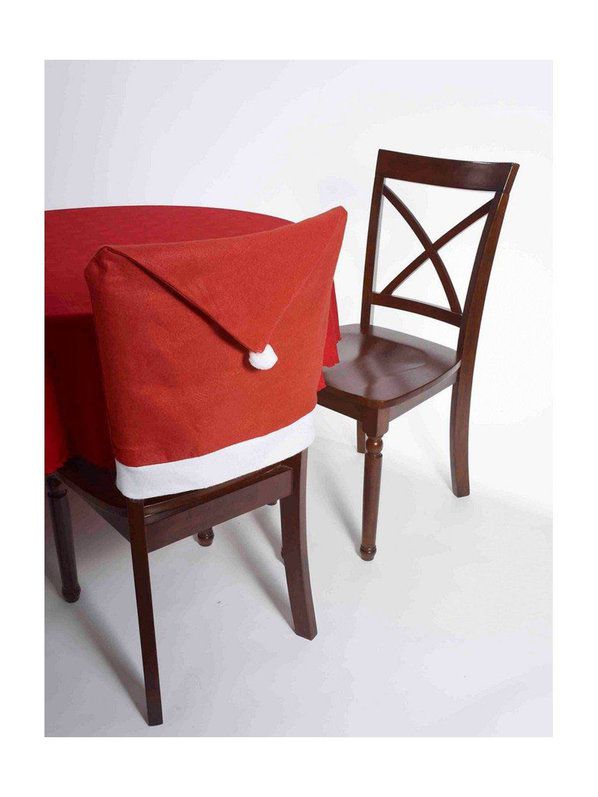 Santa Claus Hat Chair Cover Decoration - costumes.com