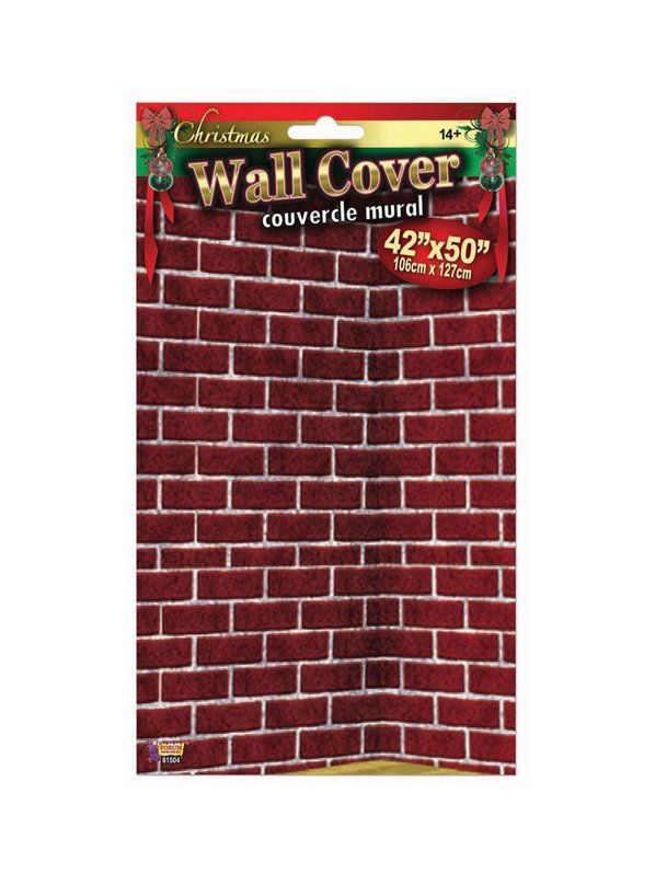 4 Foot Brick Wall Cover Decoration - costumes.com