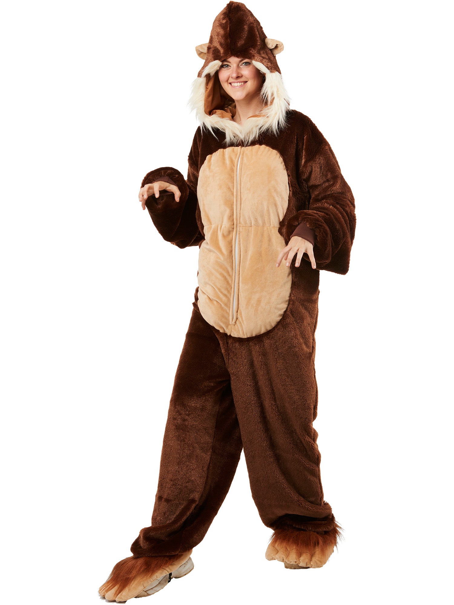 Adult Big Foot Zipsters Costume - costumes.com