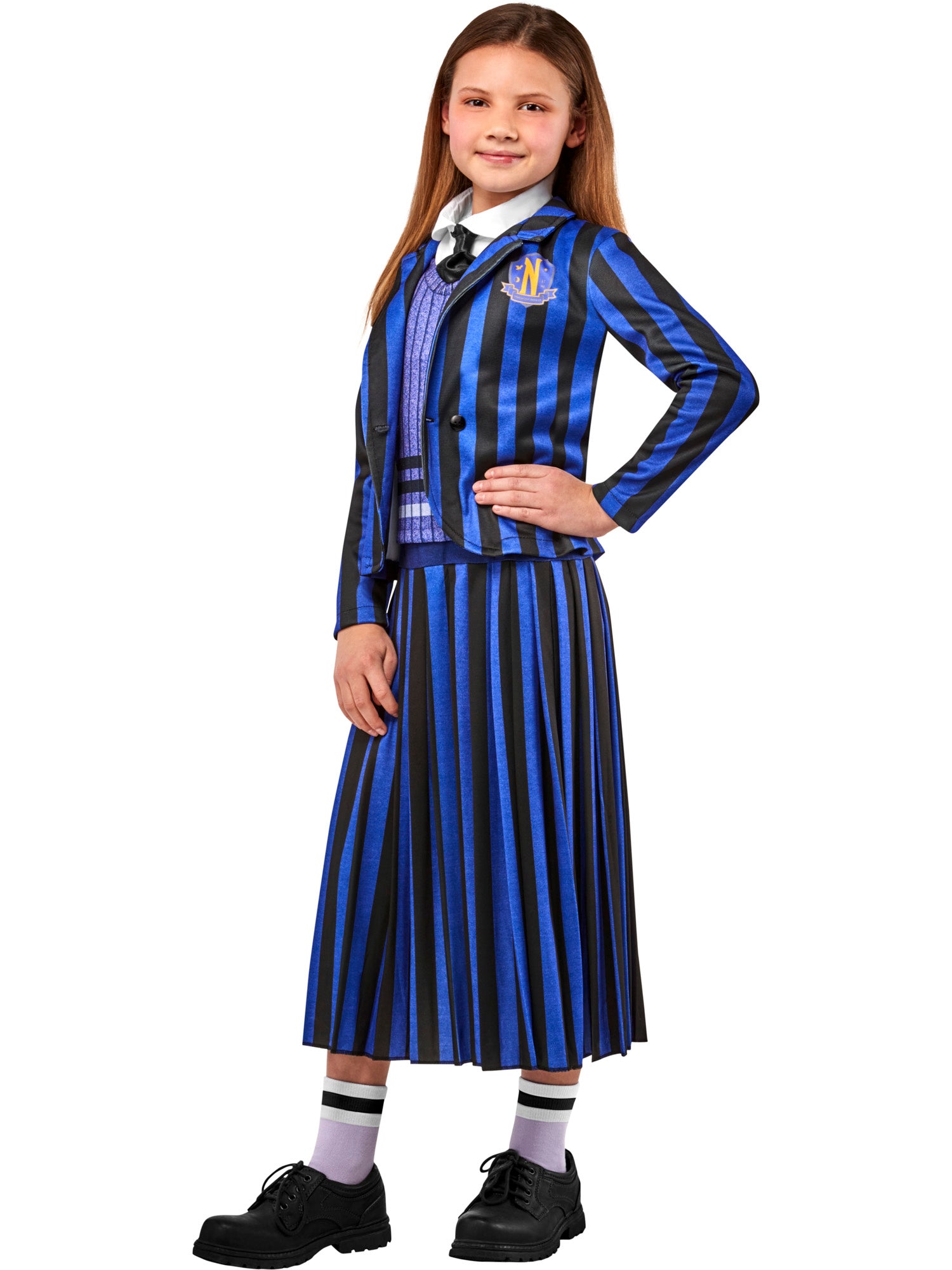 Girls' Wednesday Nevermore Academy Purple School Uniform Costume - costumes.com