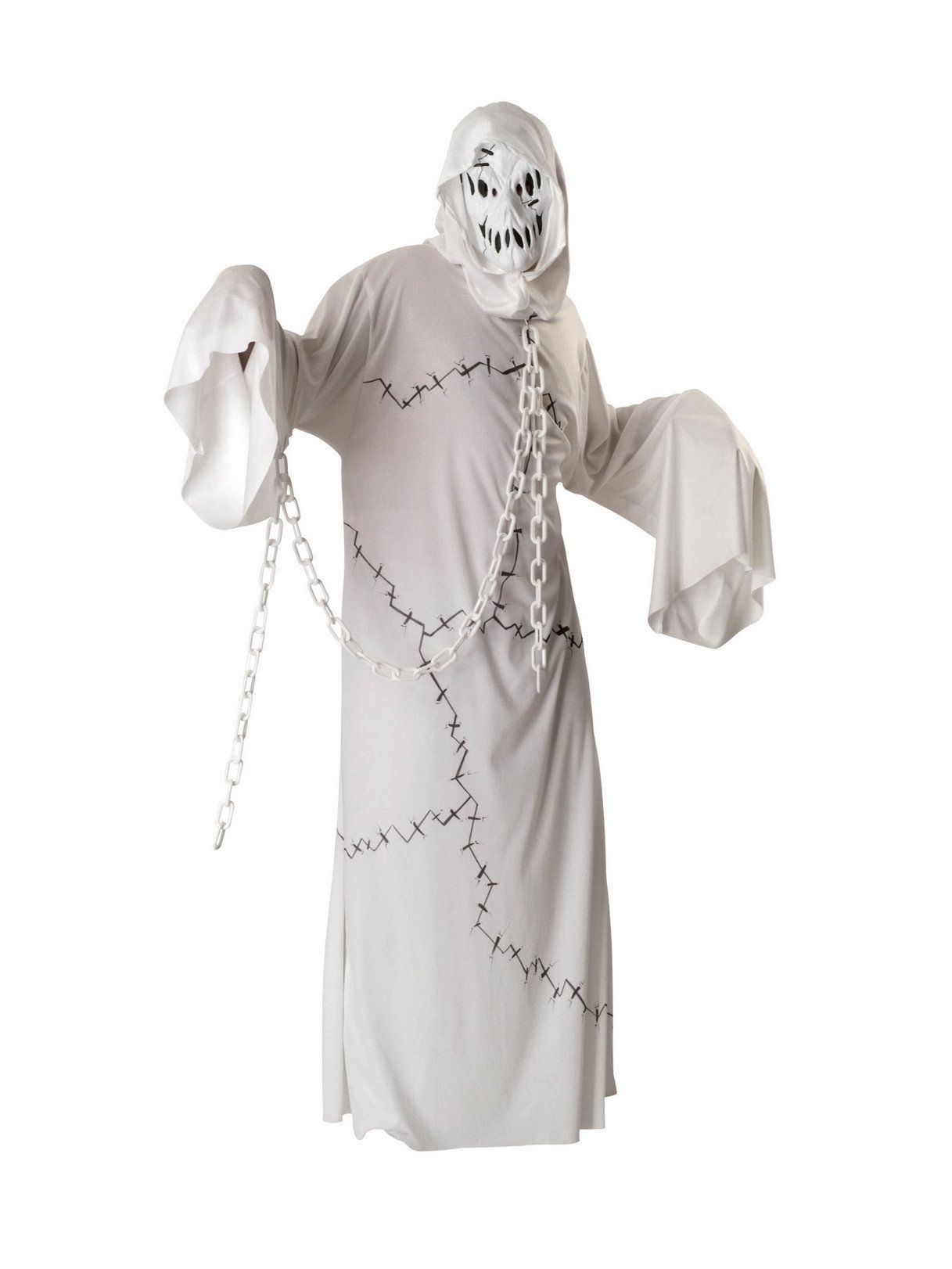 Adult White Chained Ghoul Costume - costumes.com