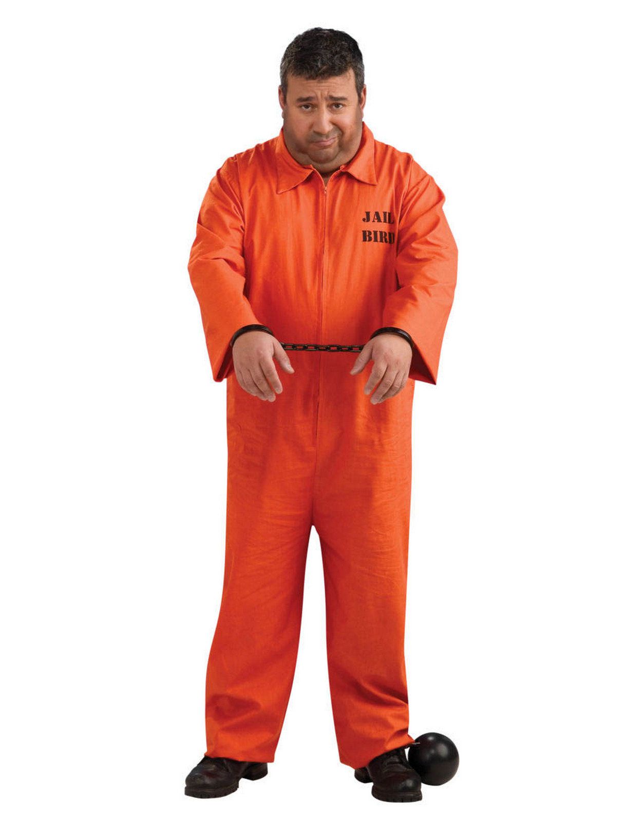 Adult Orange Jumpsuit Prisoner Costume - costumes.com