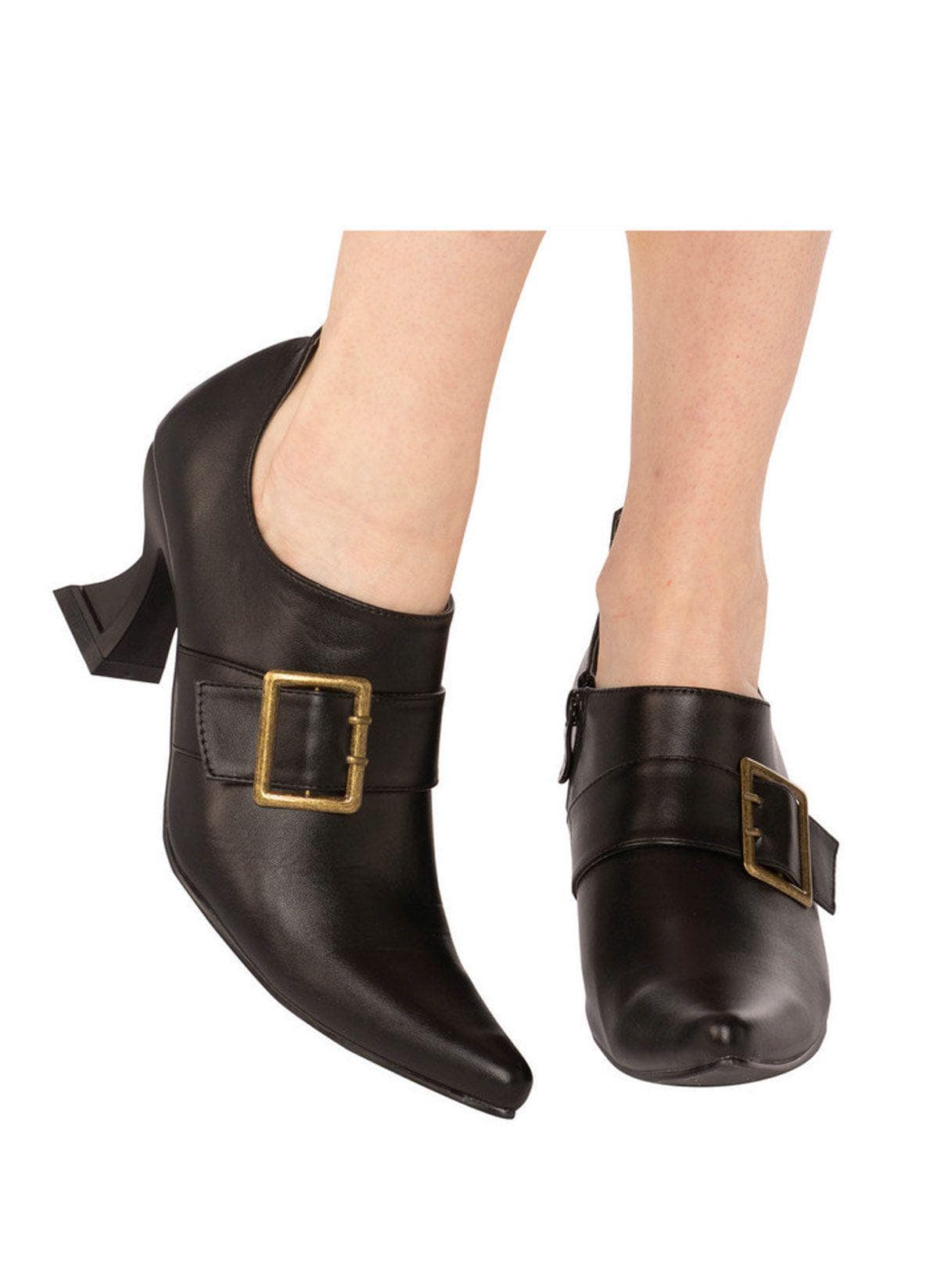 Adult Black Witch Heeled Shoes - costumes.com
