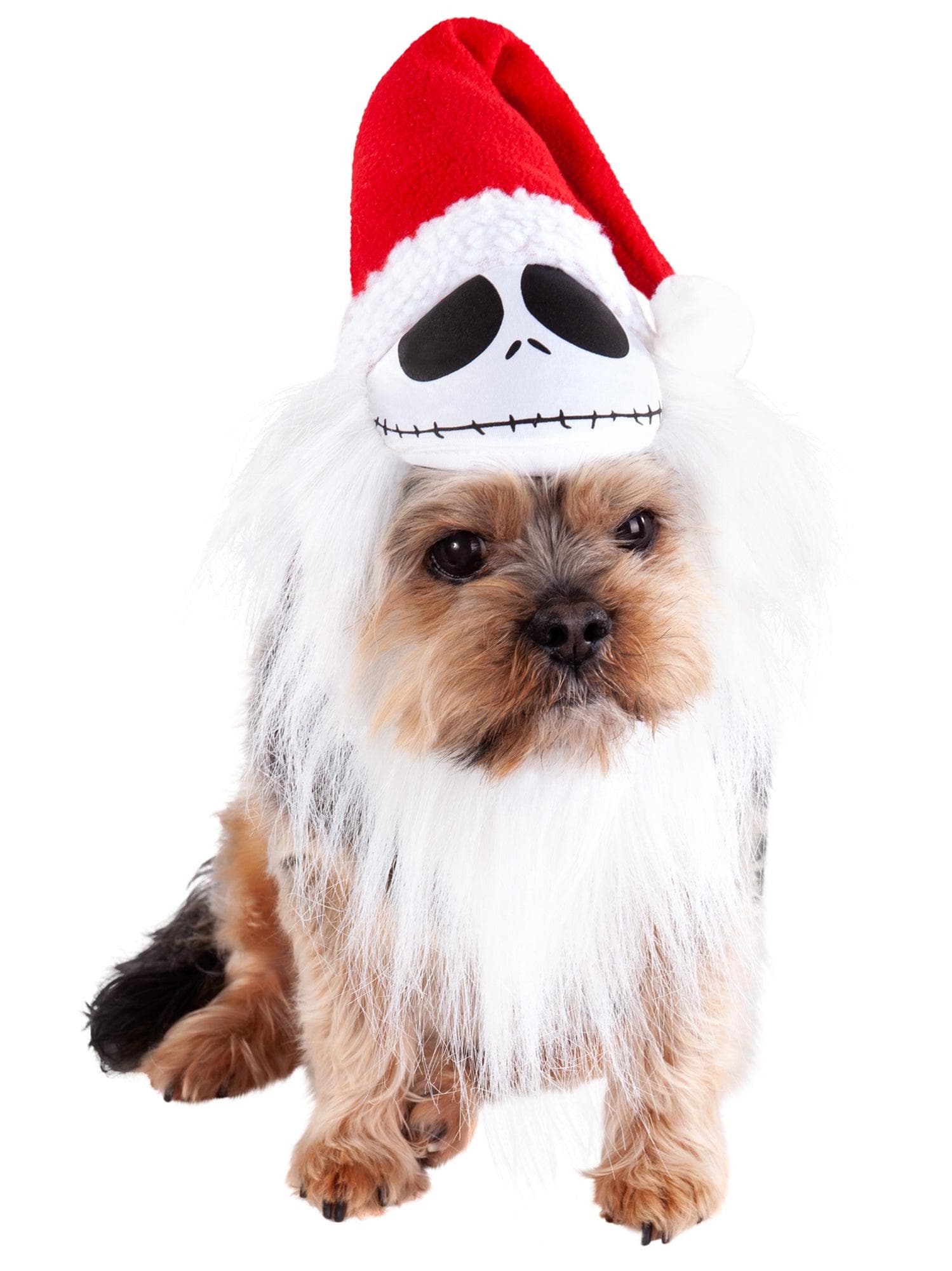 The Nightmare Before Christmas - Christmas Jack Pet Headpiece with Beard - costumes.com