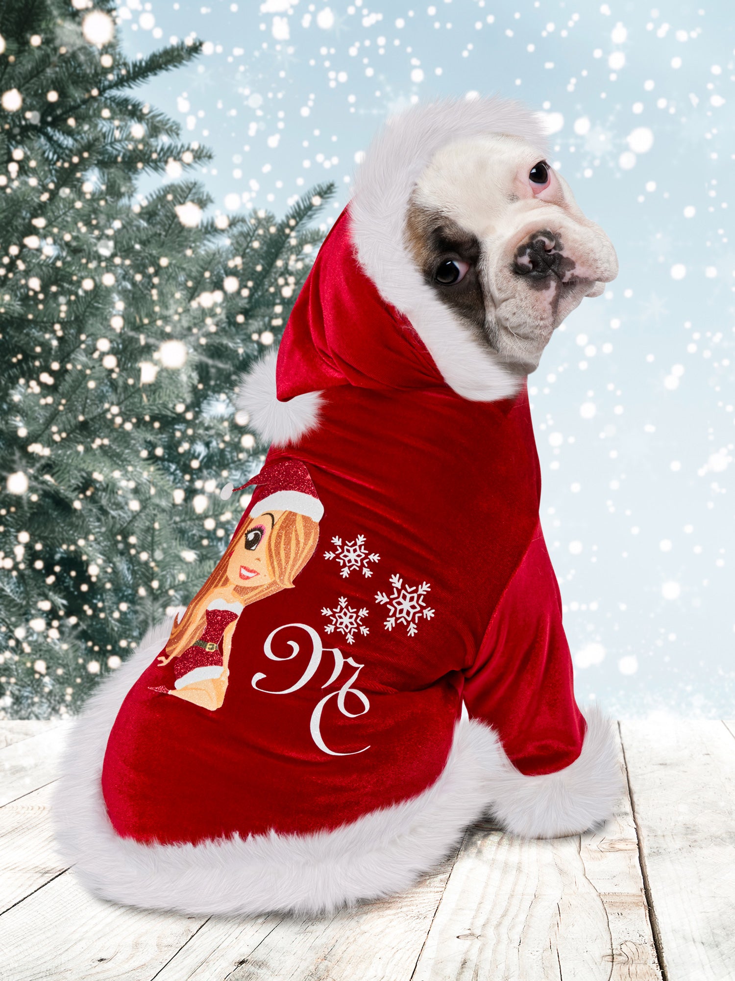 Mariah Carey Christmas Pet Costume