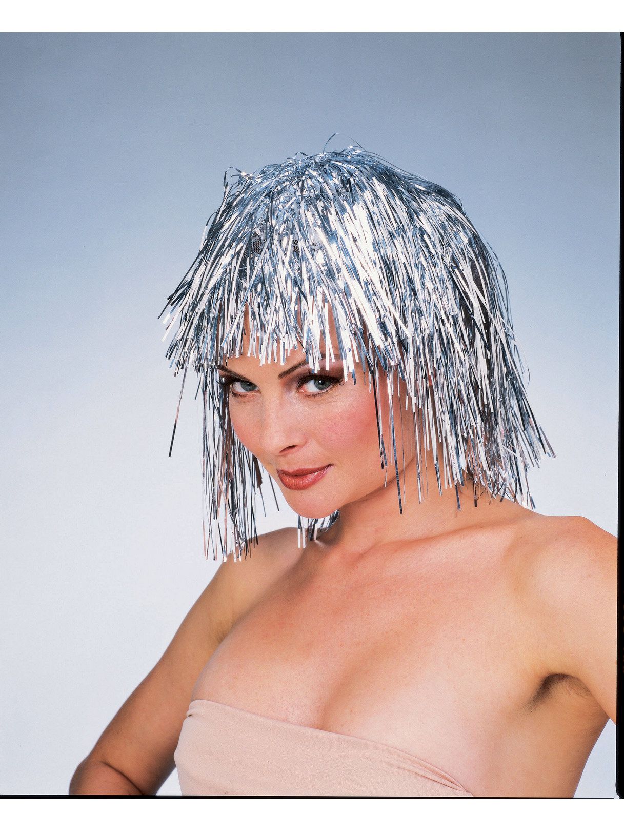 Adult Silver Tinsel Wig - costumes.com
