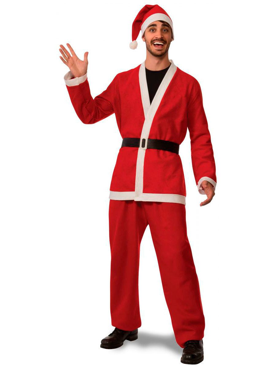 Adult Flannel Santa Suit Costume - costumes.com