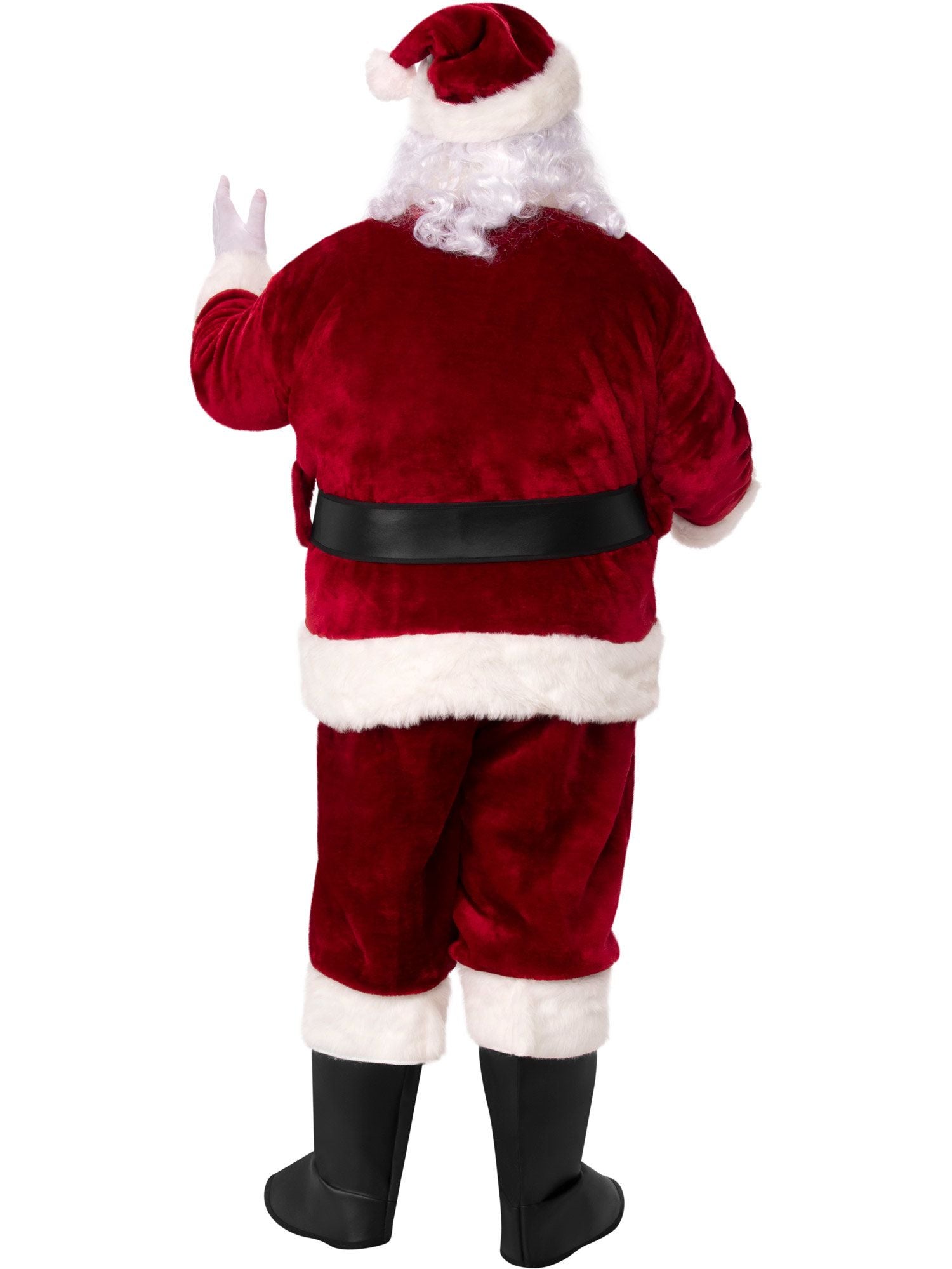 Men's Big and Tall Crimson Imperial Santa Suit Costume - Professional - costumes.com