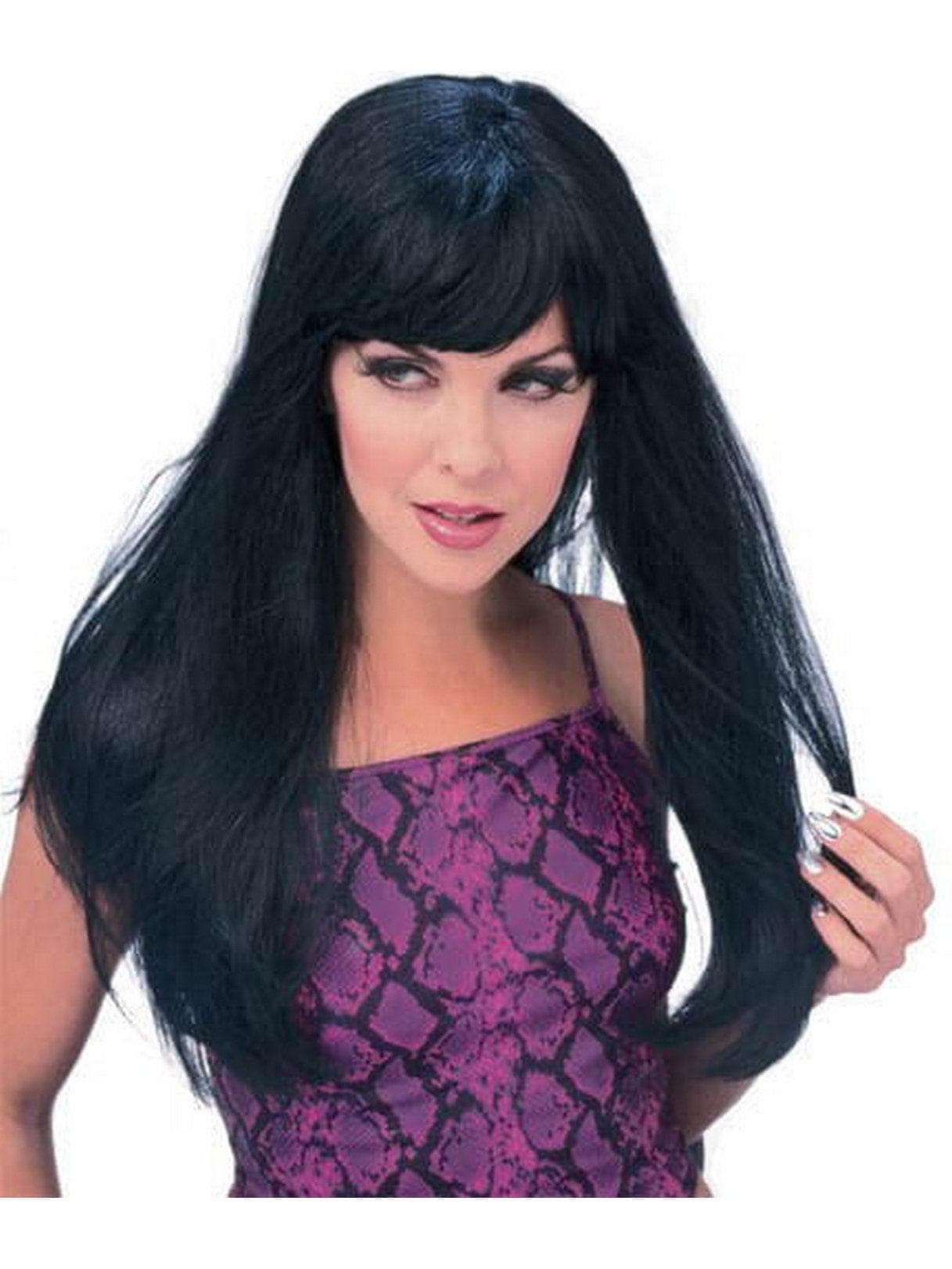 Women's Long Black Glamour Wig - costumes.com