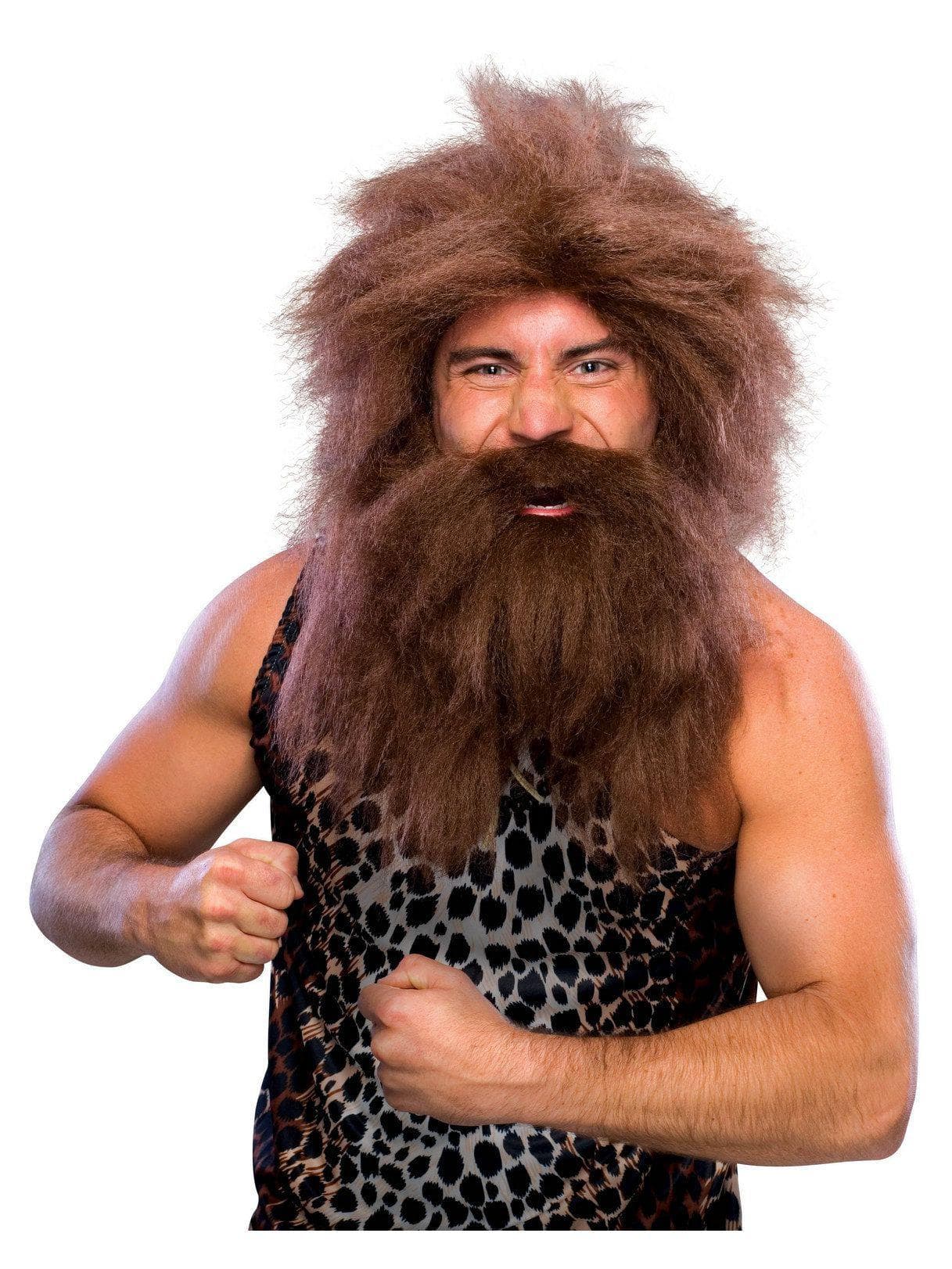 Men's Brown Caveman Wig - costumes.com