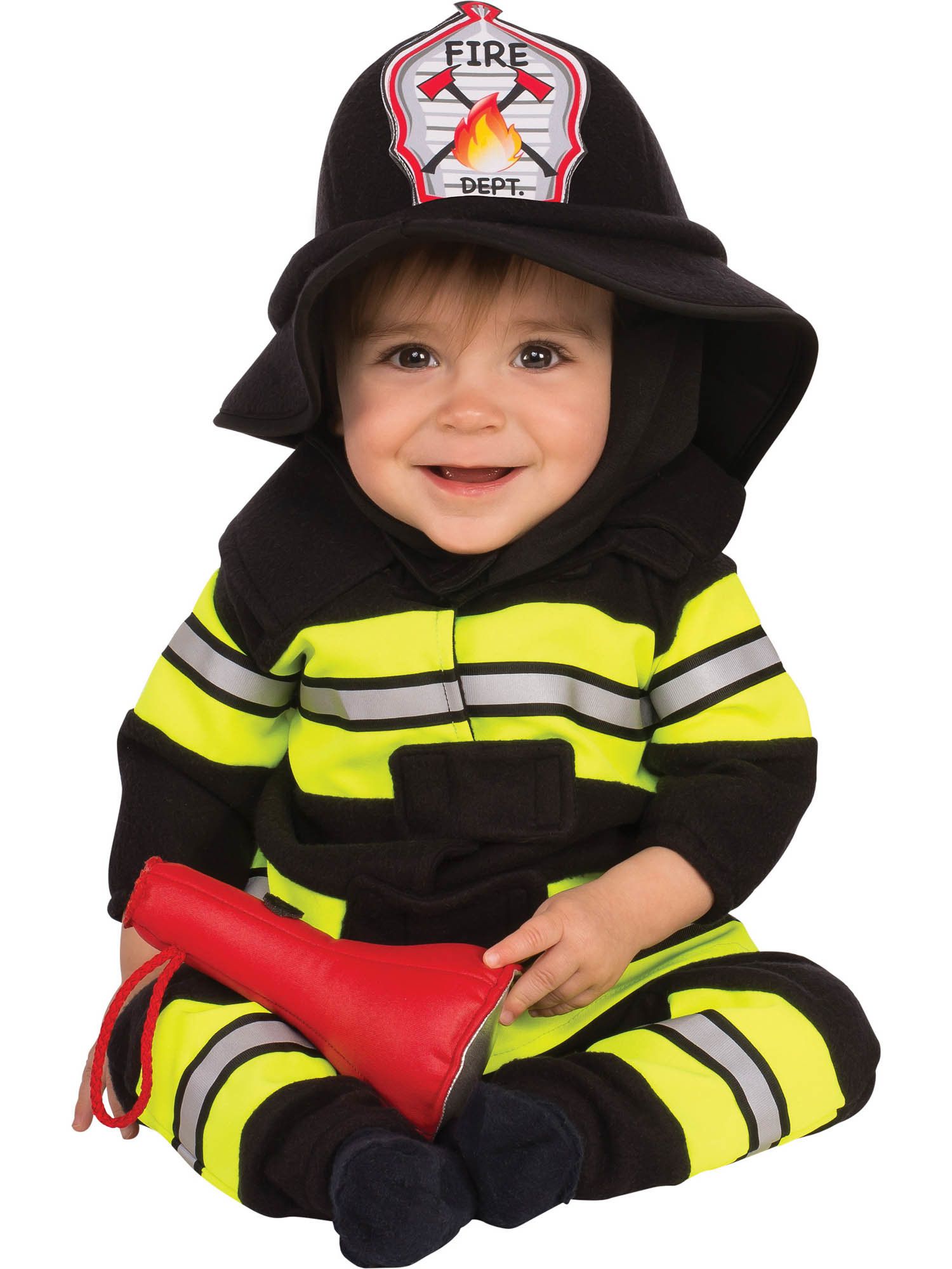 Black and Yellow Firefighter Costume for Babies and Toddlers - costumes.com