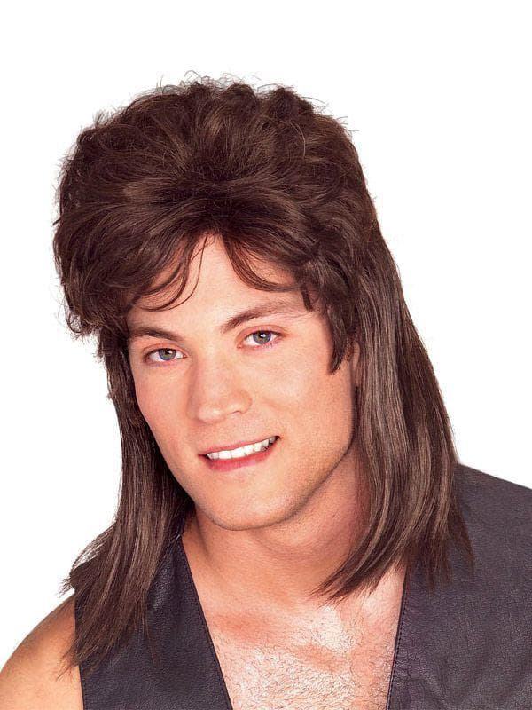 Men's Brown Mullet Wig - costumes.com