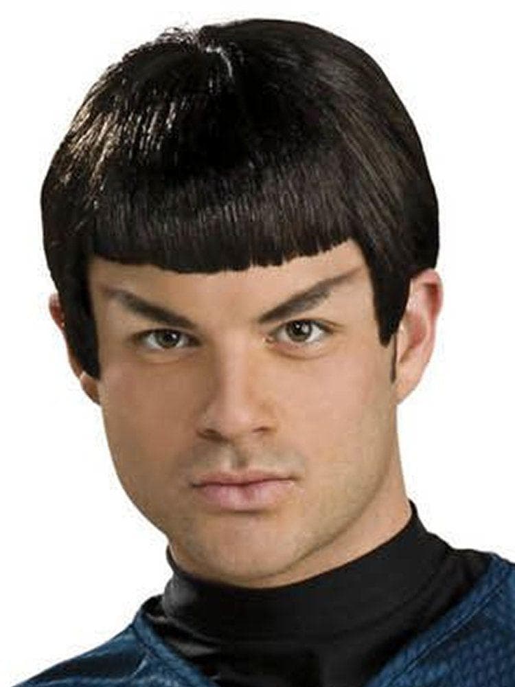 Men's Black Star Trek Spock Wig - costumes.com