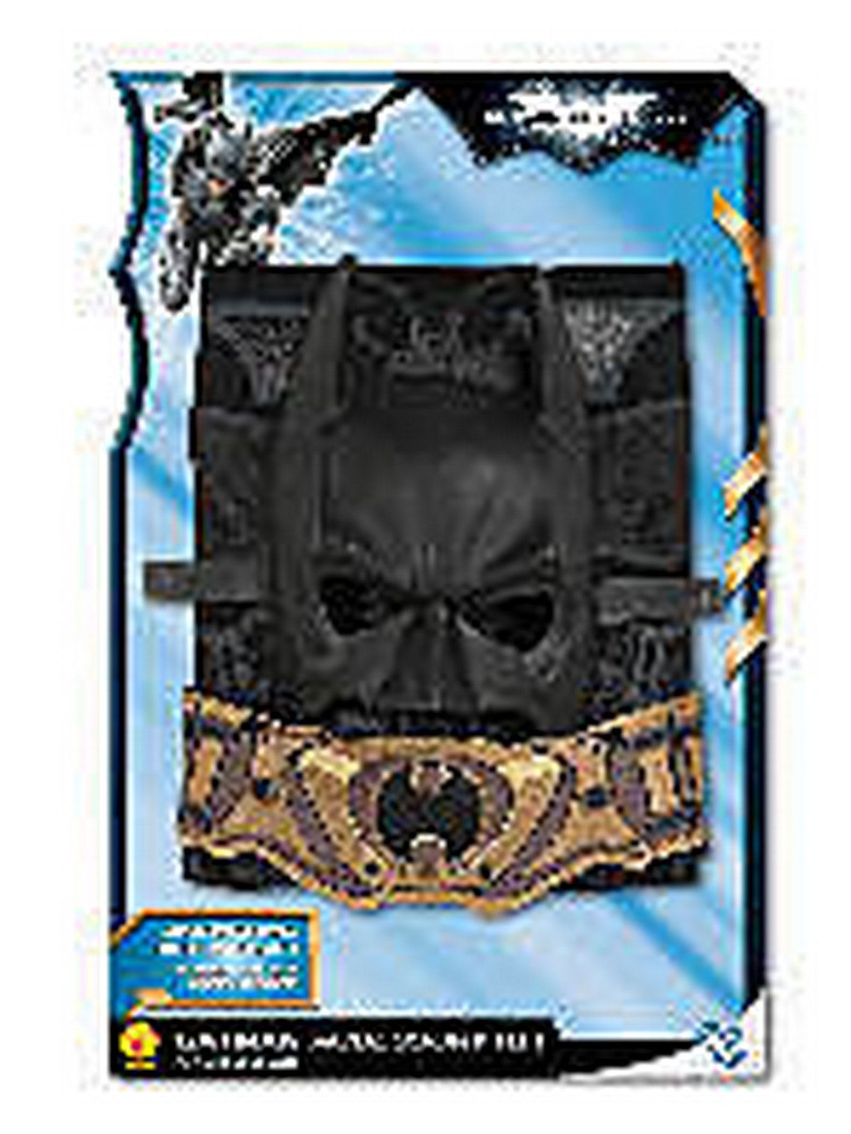 Men's The Dark Knight Rises Batman Chest Piece, Cape, Belt and Mask Set - costumes.com