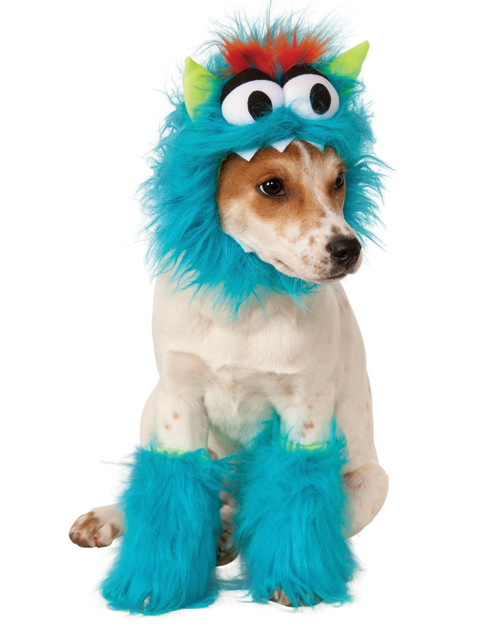 Blue Monster Pet Headpiece and Leg Fluffies - costumes.com