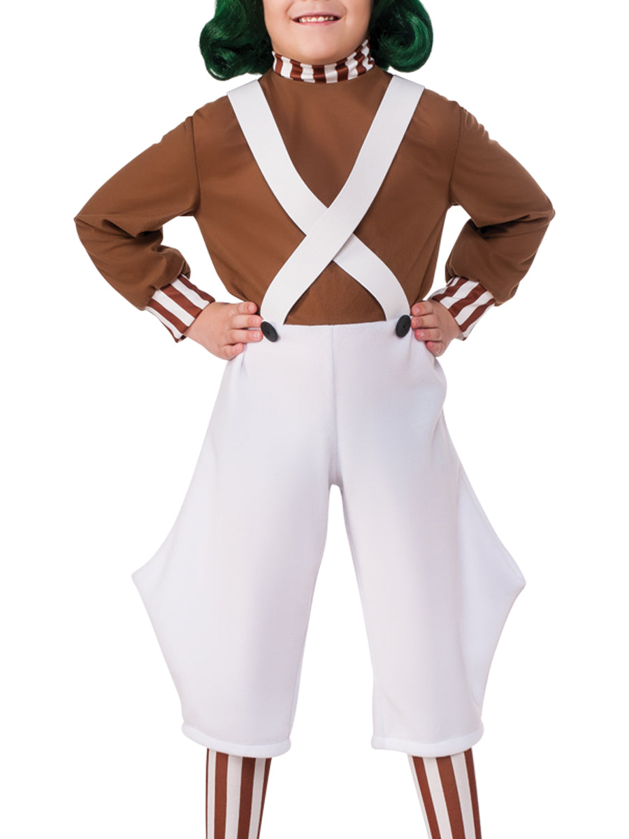 Kids' Willy Wonka and the Chocolate Factory Oompa Loompa Costume - costumes.com