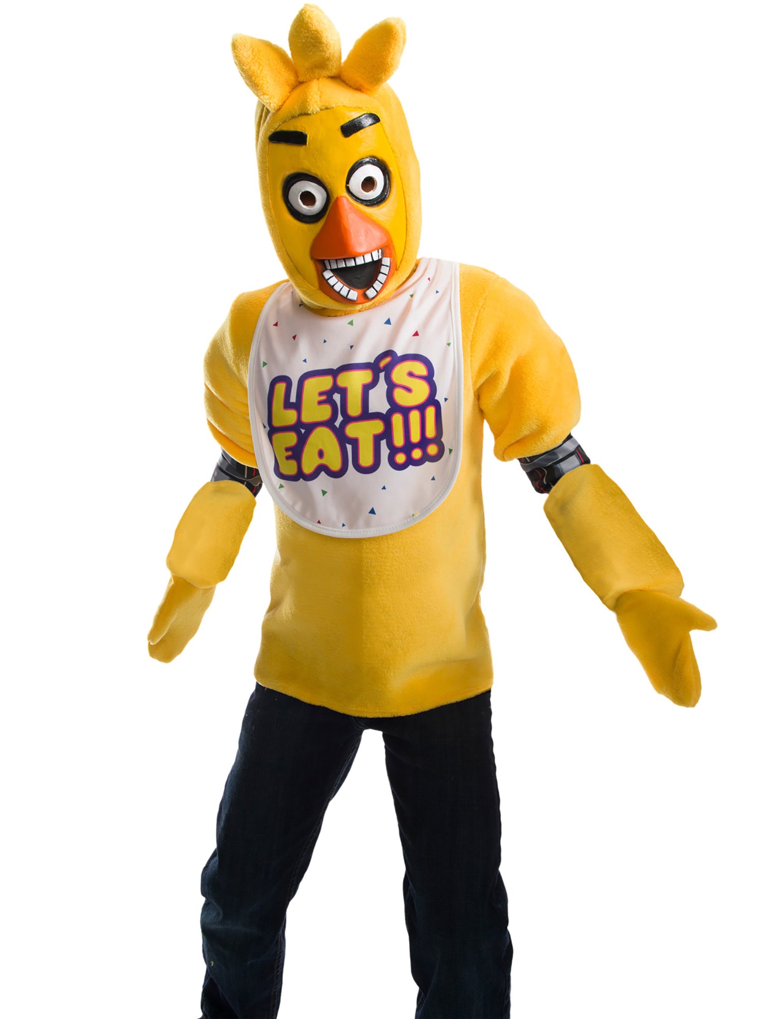 Kids' Five Nights at Freddy's Chica Costume Top, Mitts and Mask Set - Deluxe - costumes.com