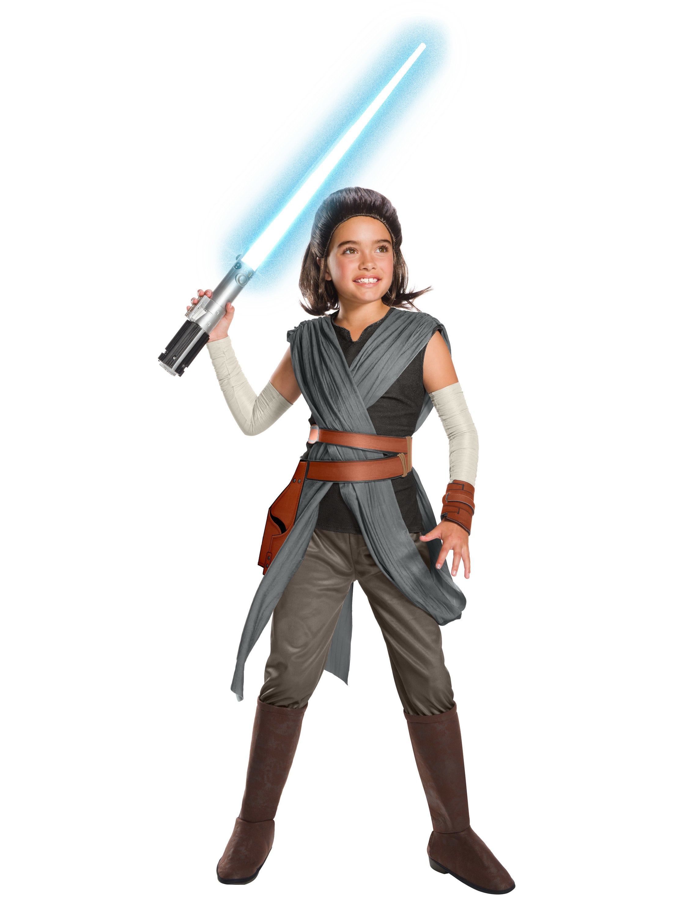 Girls' Star Wars Episode VIII Rey Costume - Super Deluxe - costumes.com