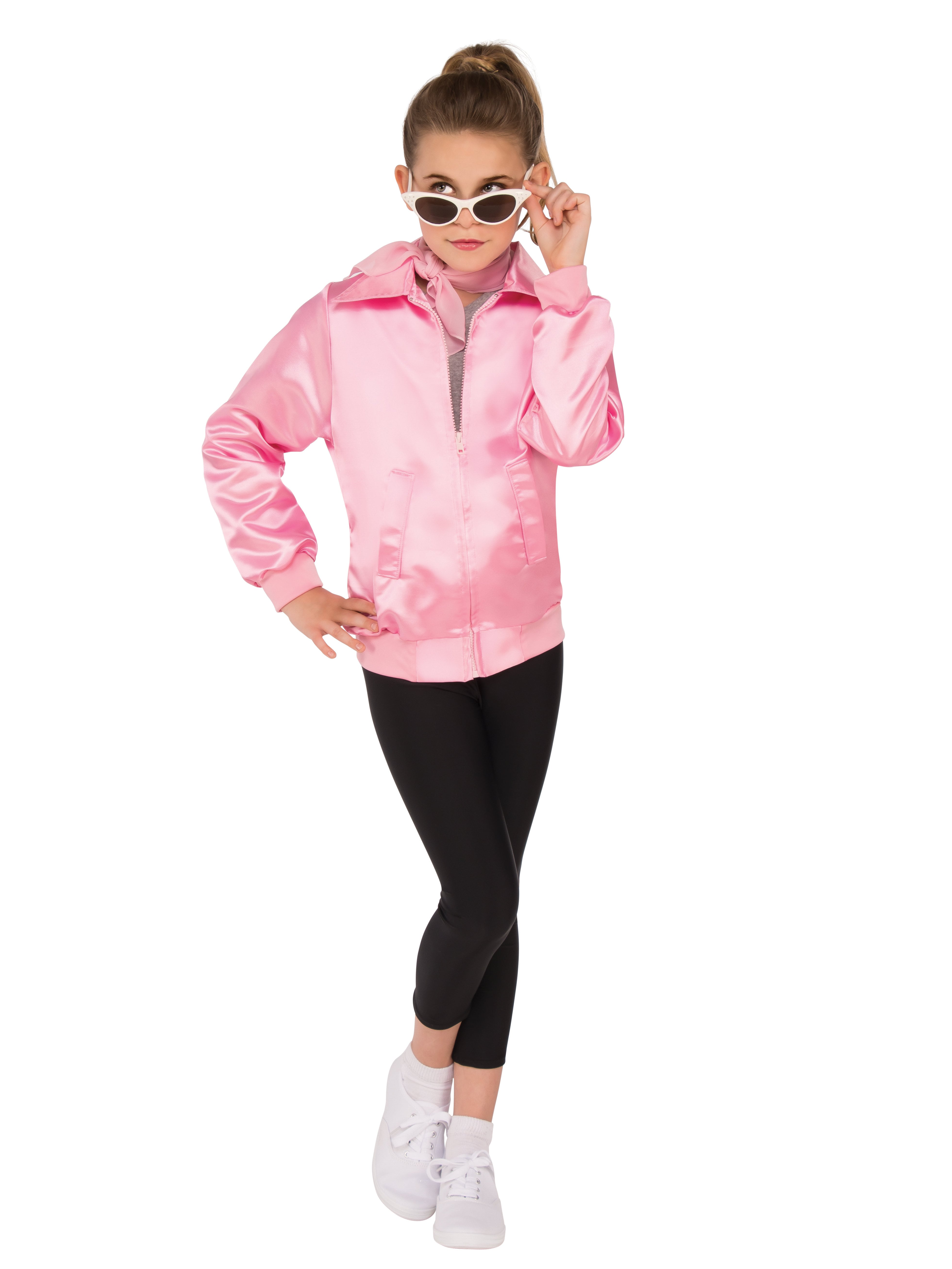 Girls' Grease Pink Ladies Jacket - costumes.com