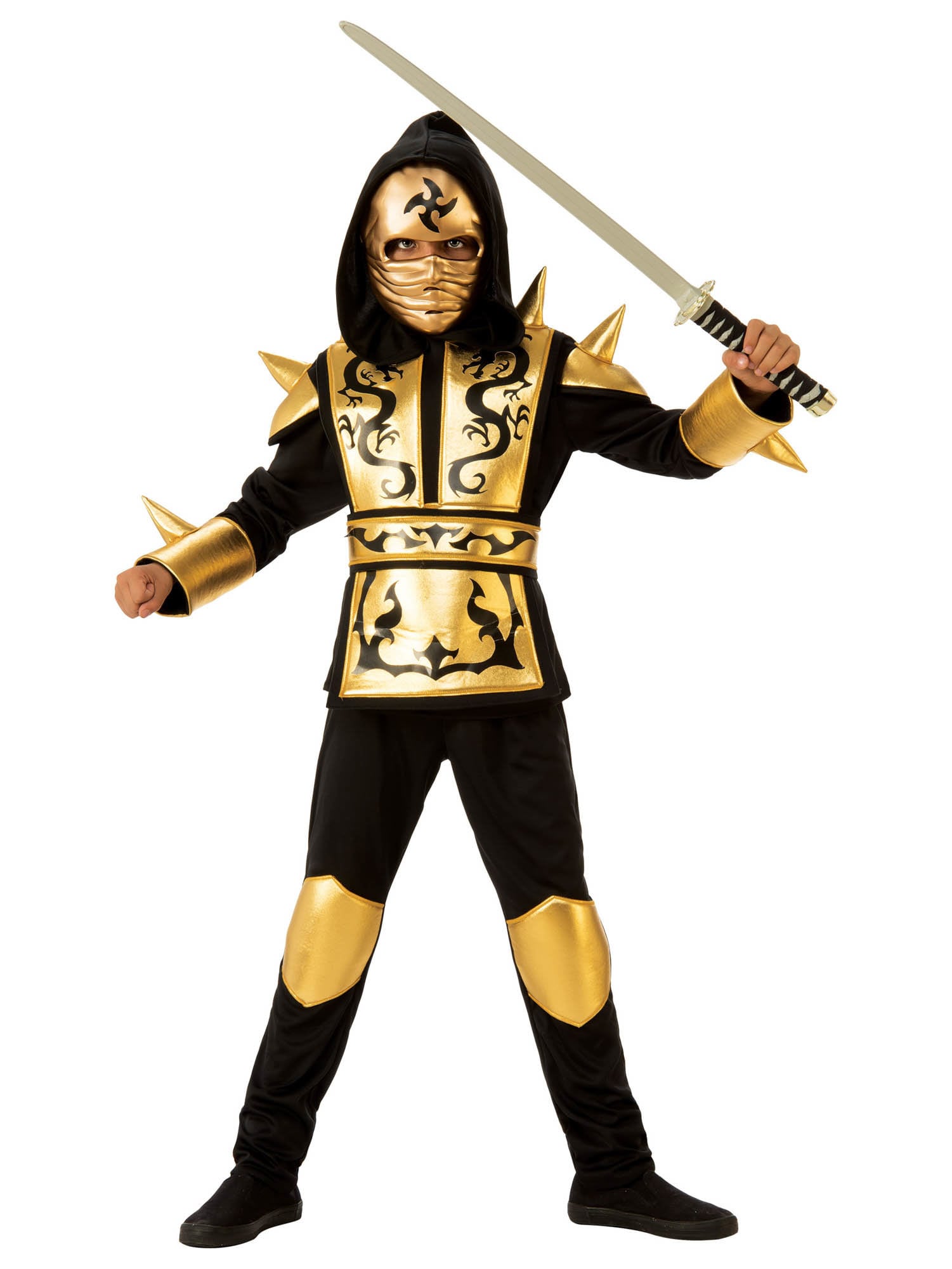 Boys' Gold Ninja Costume - costumes.com