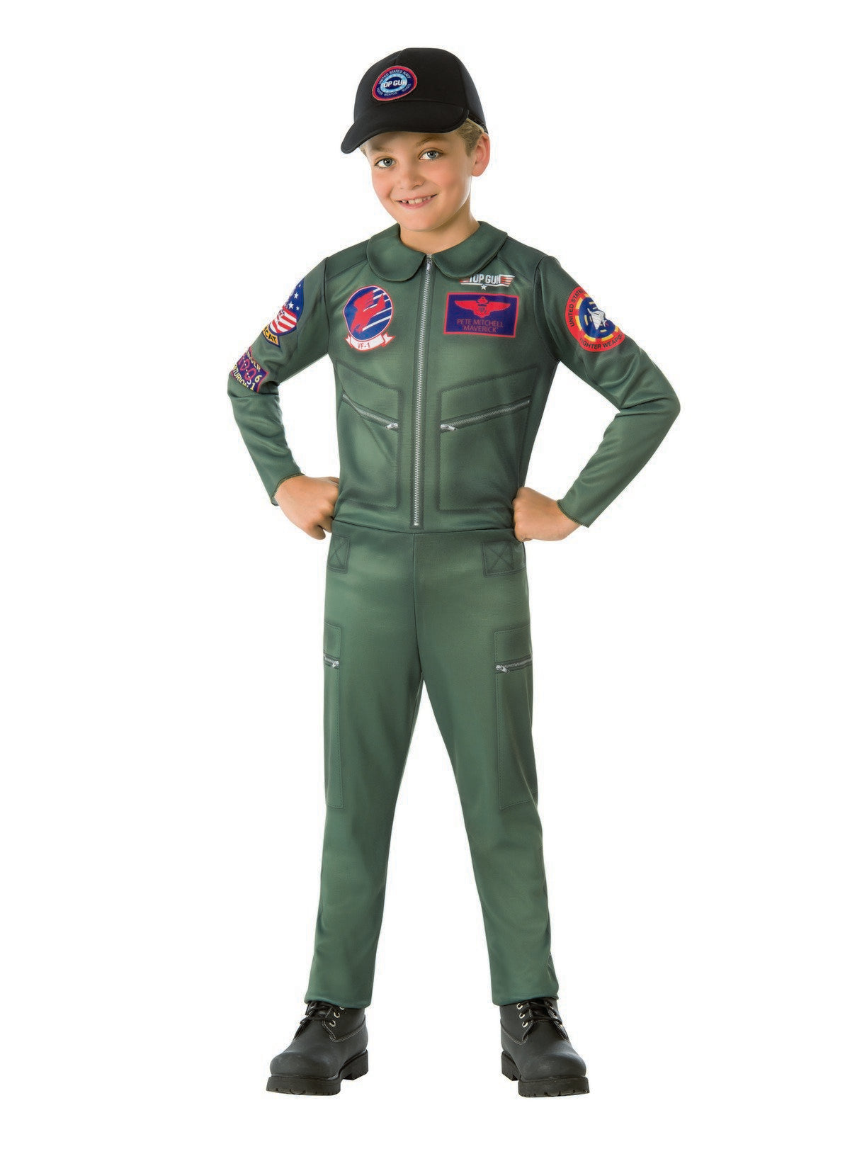 Kids' Top Gun Flight Suit Costume - costumes.com