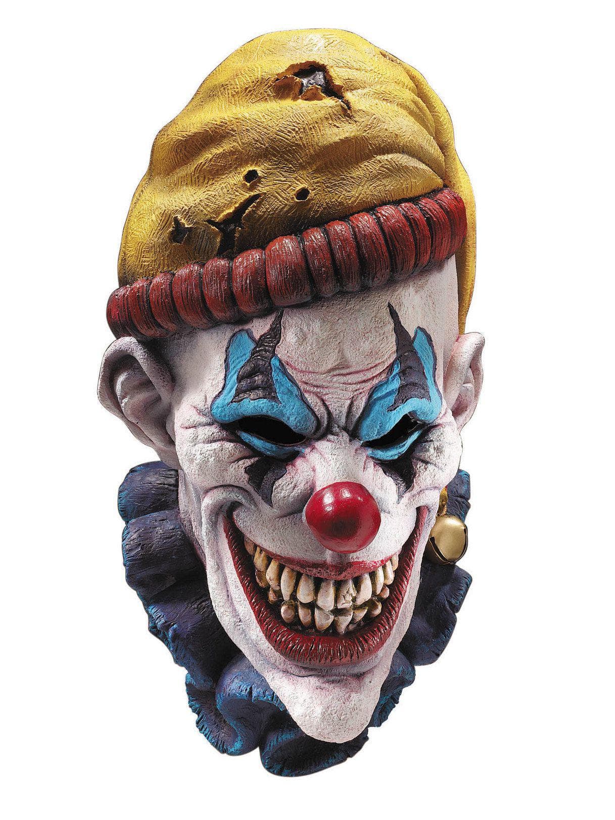 Adult Jingle the Insano Clown Overhead Latex Mask - costumes.com