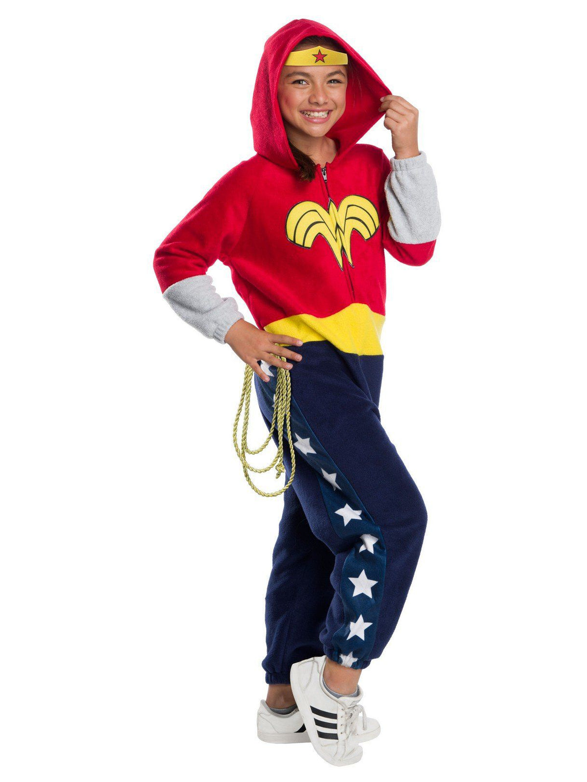 Girls' DC Comics Wonder Woman Zipsters Costume - costumes.com