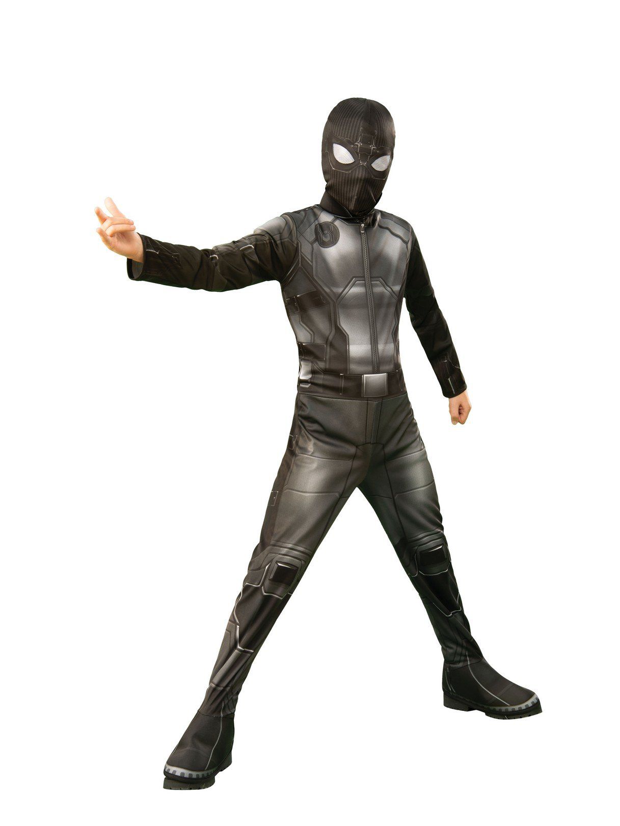 Boys' Spider-Man: Far From Home Spider-Man Black Stealth Suit Costume - costumes.com