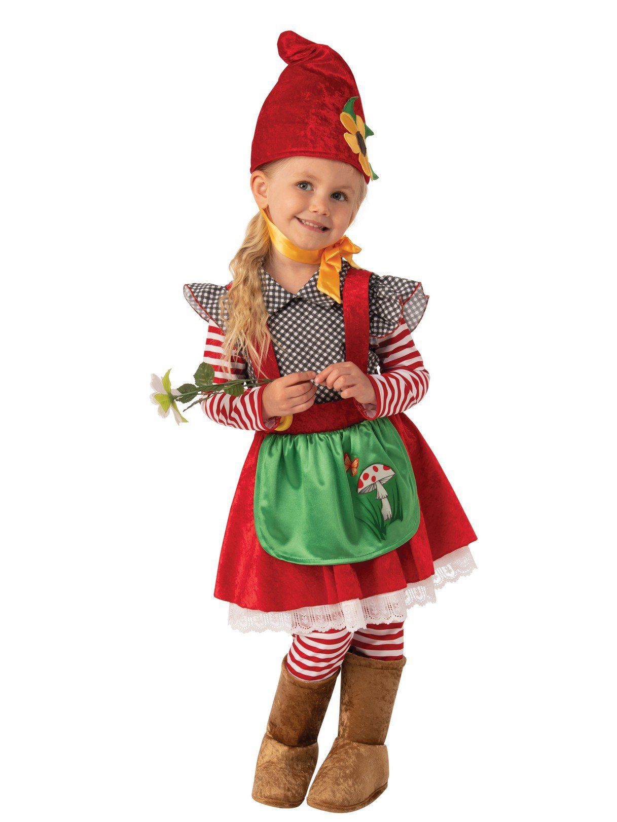 Girls' Storybook Garden Gnome Costume - costumes.com