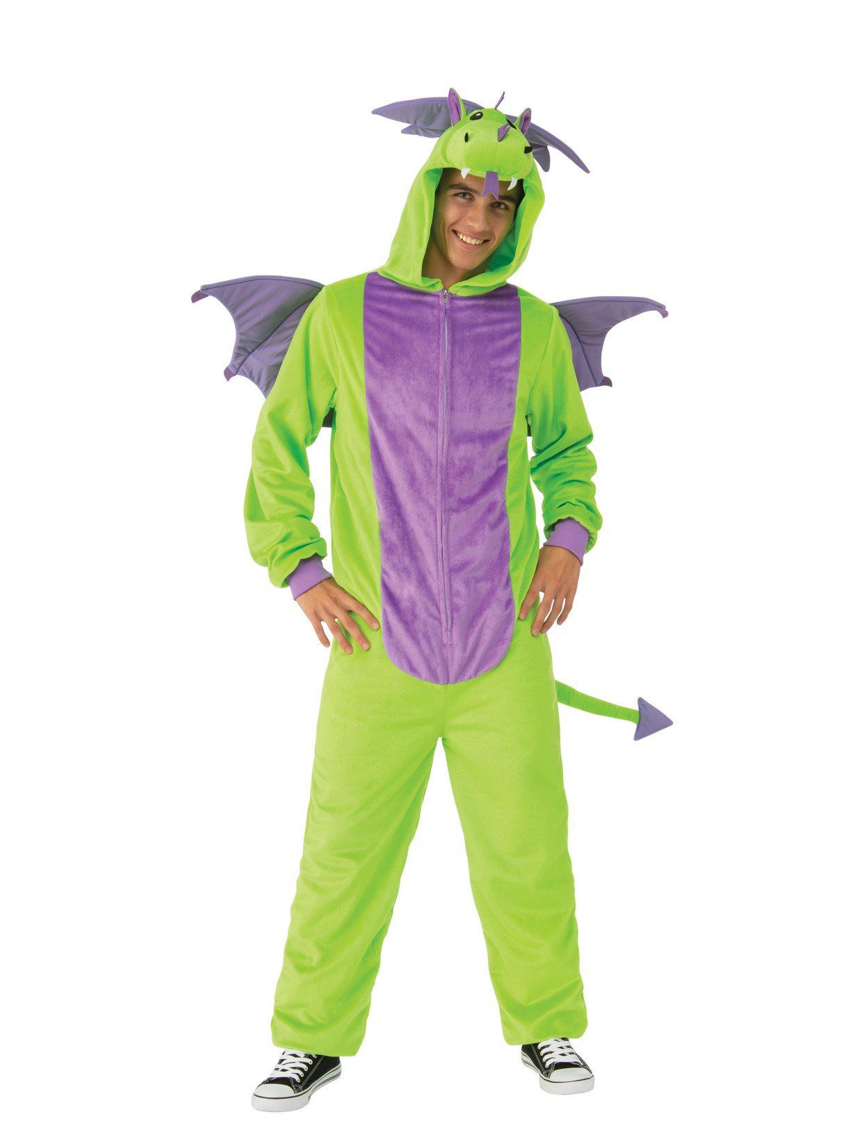 Adult Green Dragon Zipsters Costume - costumes.com