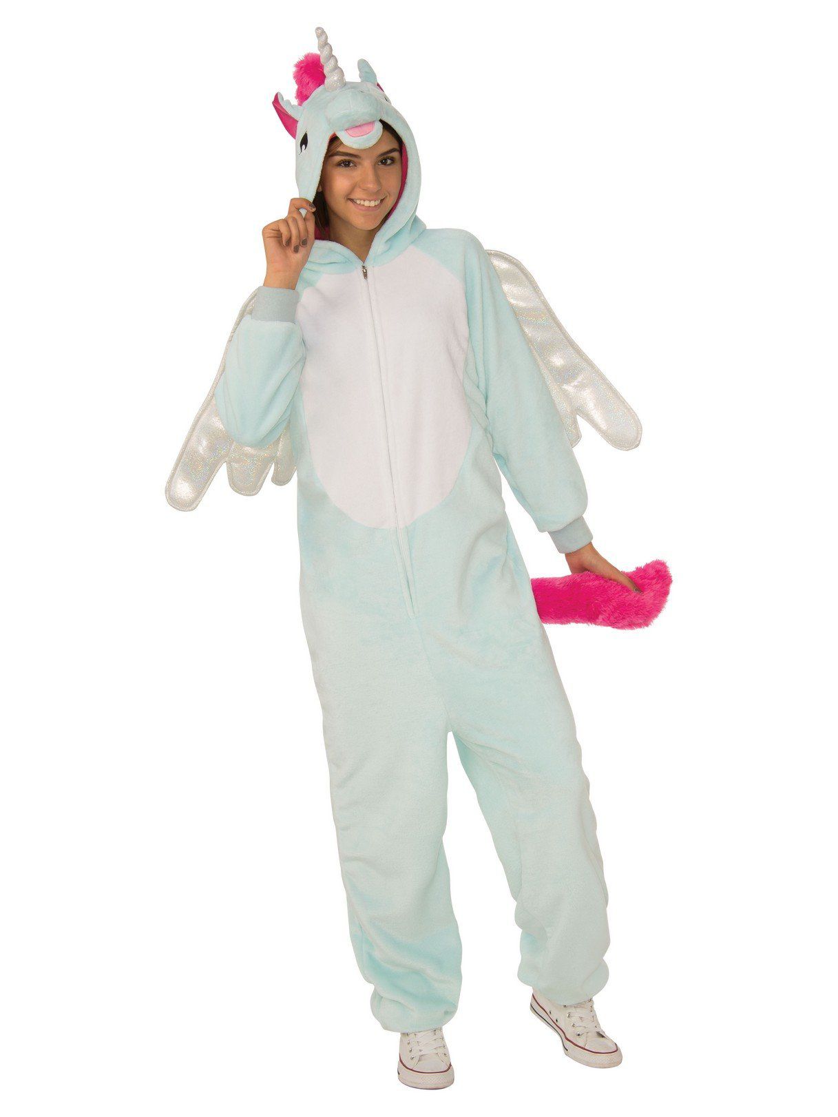 Adult Enchanting Unicorn Pegasus Zipsters Costume - costumes.com