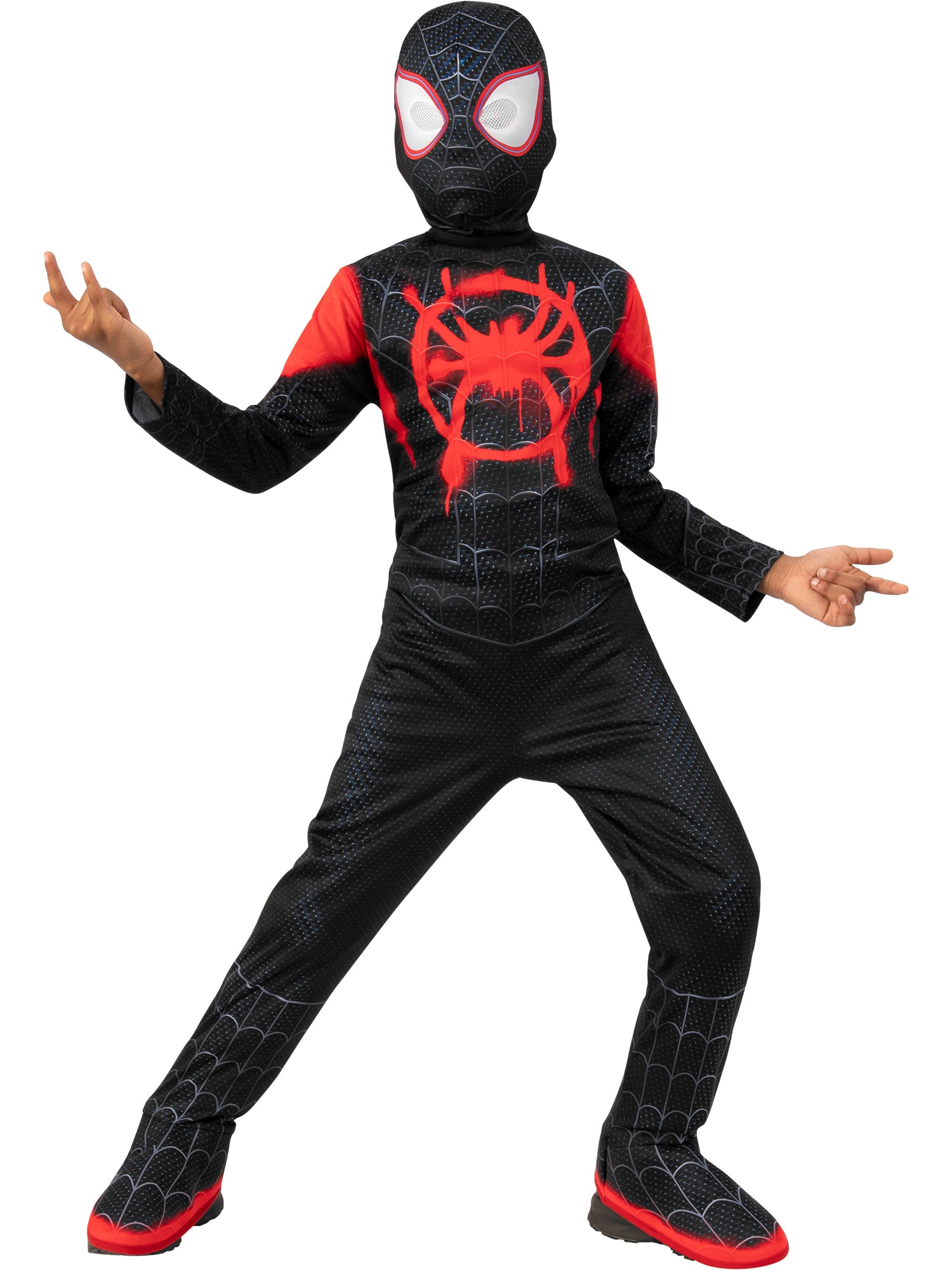 Kids Into The Spider Verse Miles Morales Costume - costumes.com